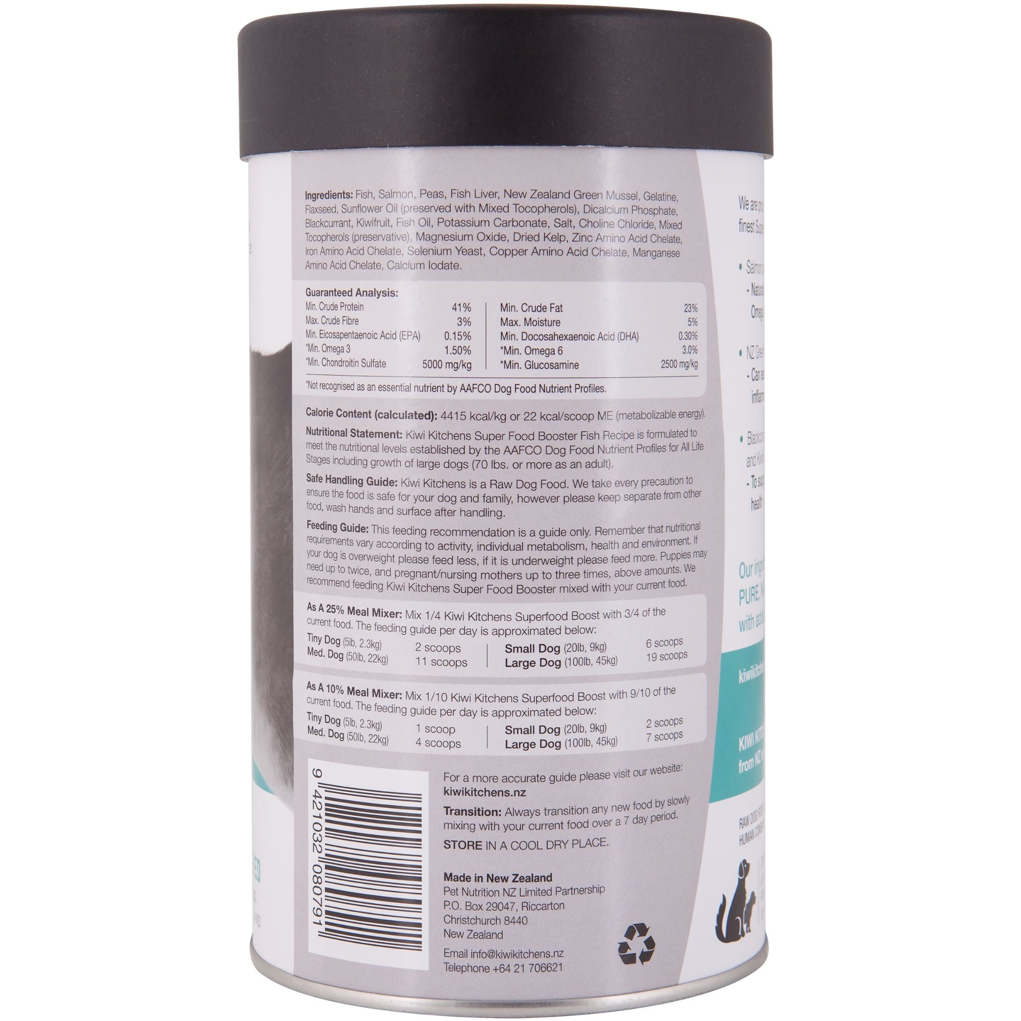 Kiwi Kitchens Booster Dog Super Food Fish