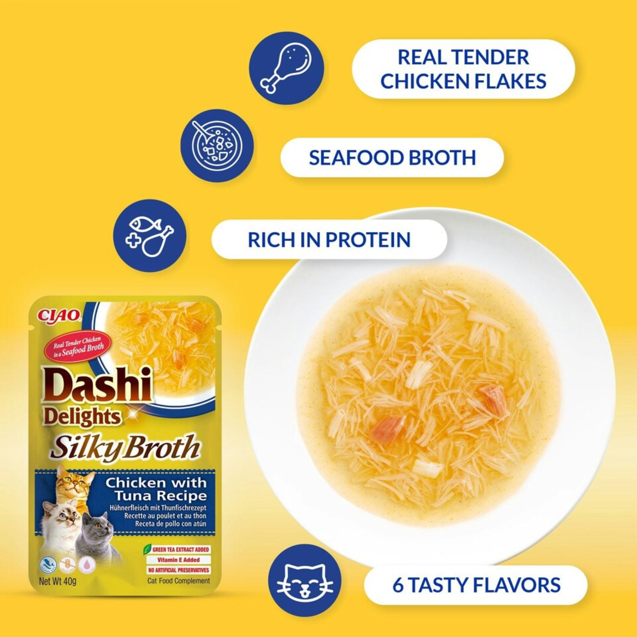 Inaba Cat Treats Dashi Delights Silky Broth Chicken Tuna