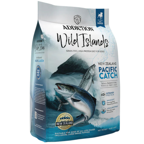 ADDICTION Wild Islands Pacific Catch Premium King Salmon Mackerel & Hoki Dry Dog Food