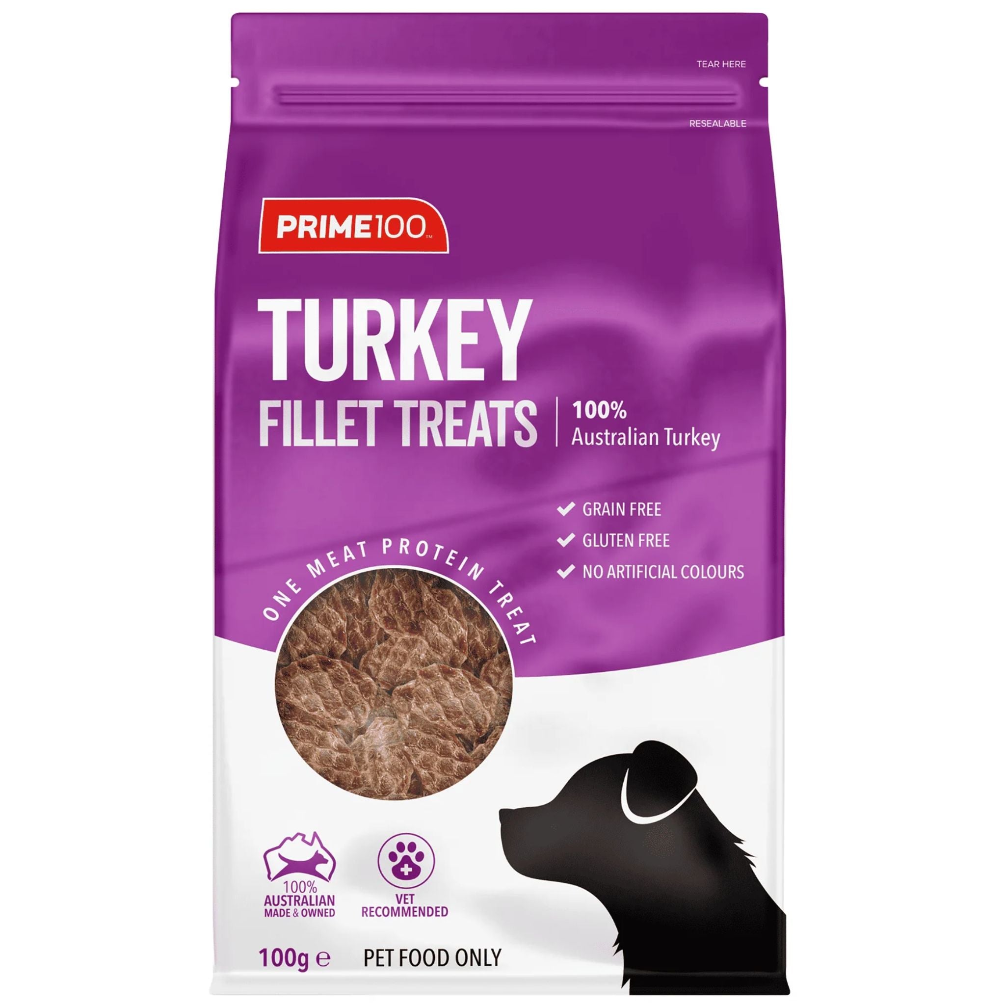 Prime100 Turkey Fillets Dog Treats
