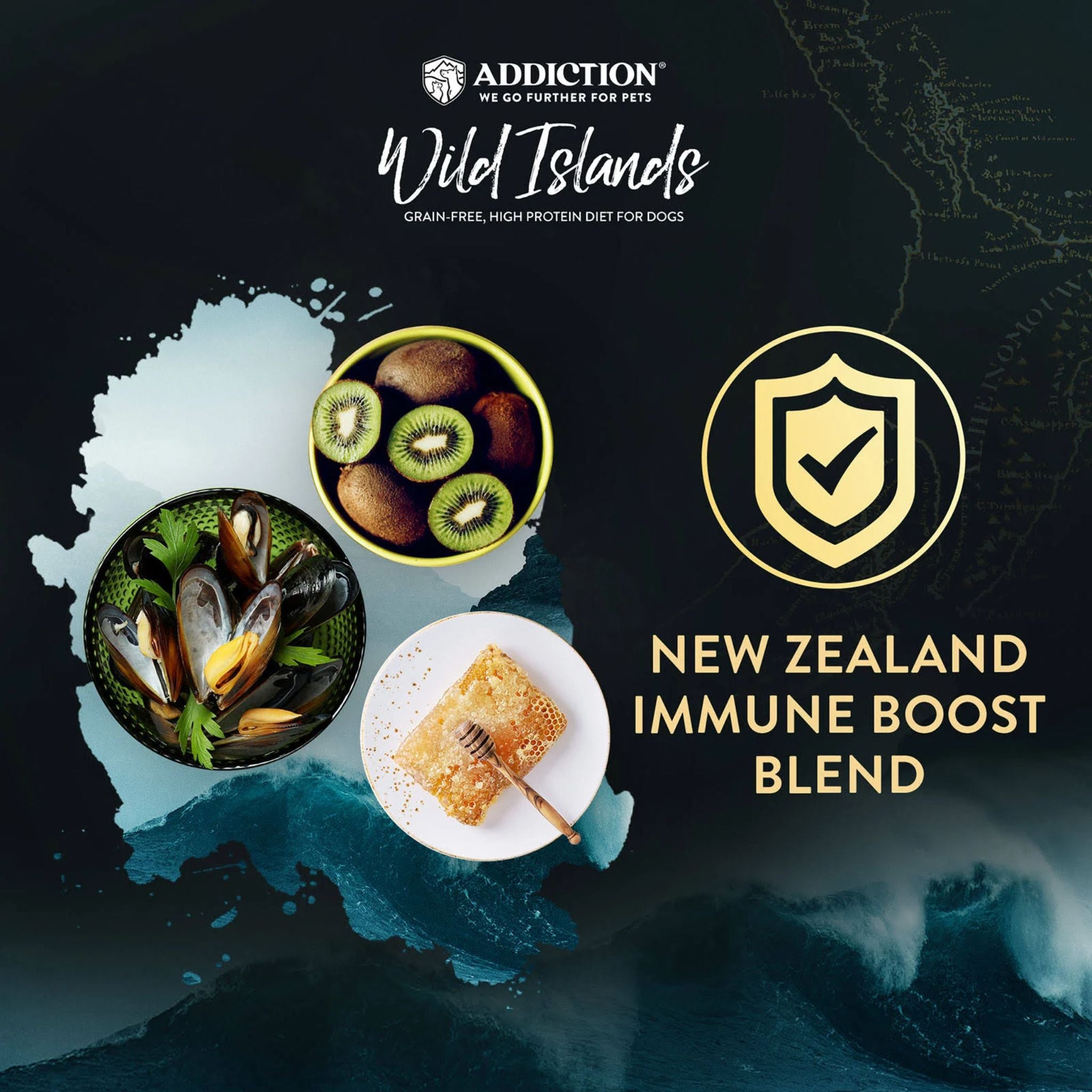 ADDICTION Wild Islands Pacific Catch Premium King Salmon Mackerel & Hoki Dry Cat Food