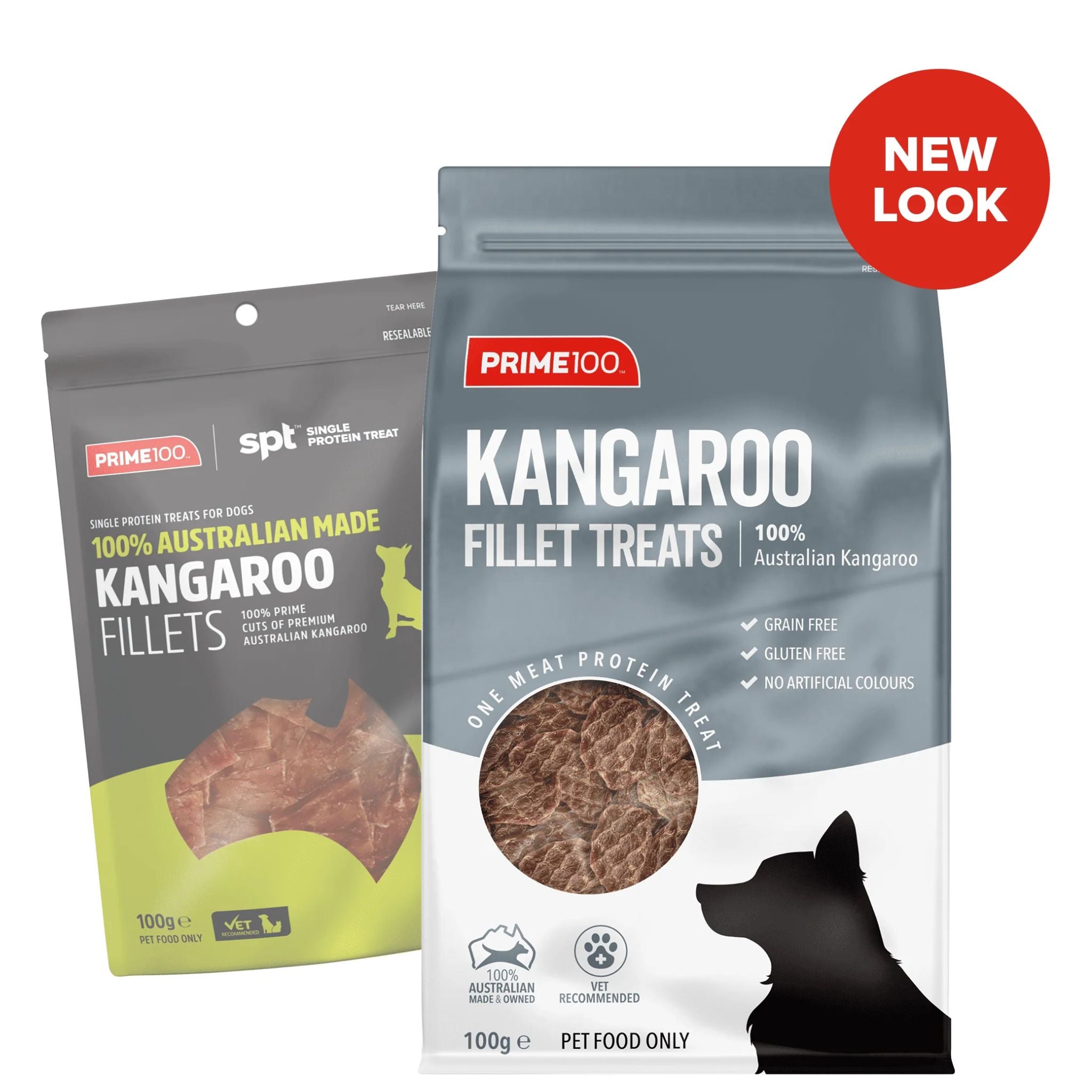 Prime100 Kangaroo Fillets Dog Treats