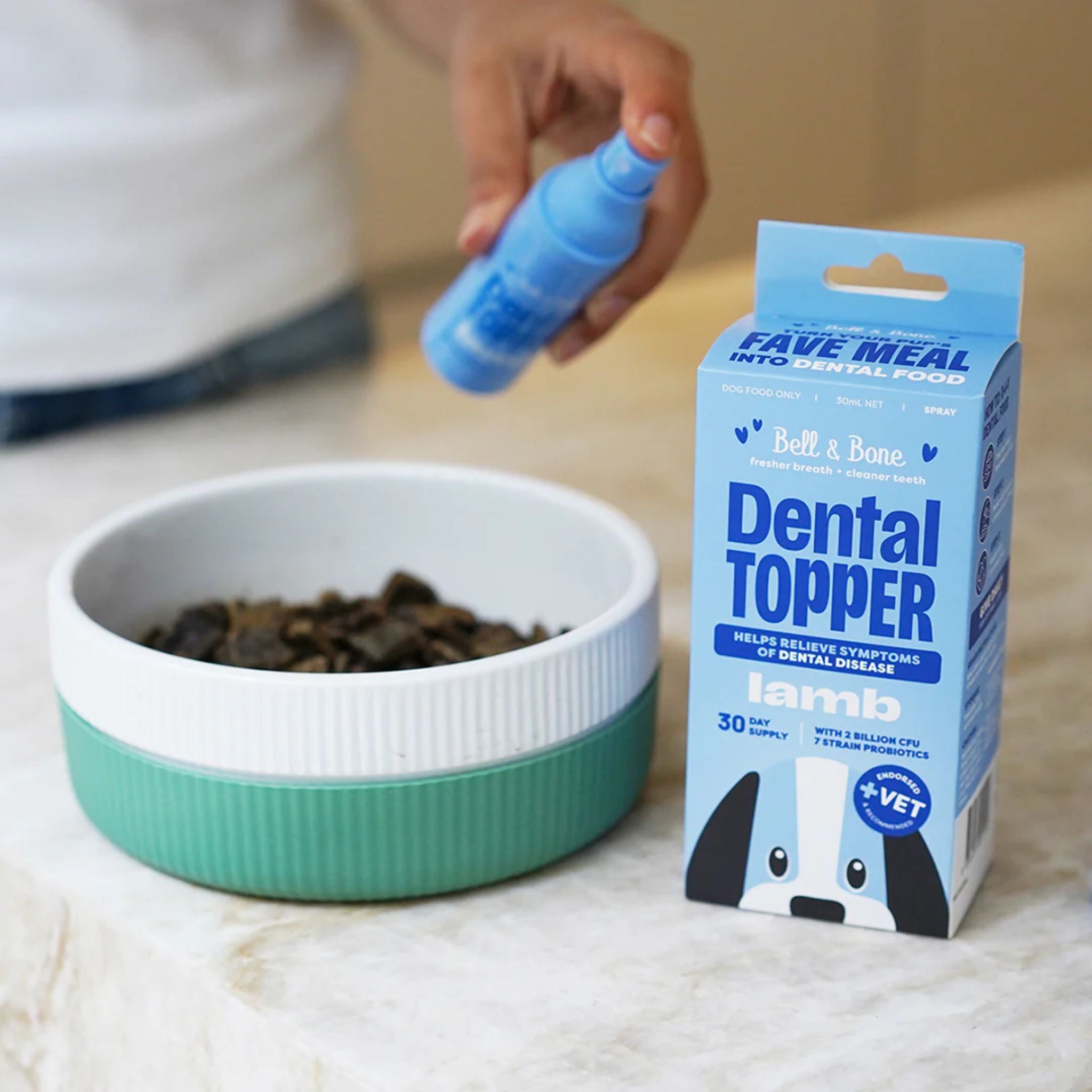 Bell and Bone Dog Dental Topper - Lamb