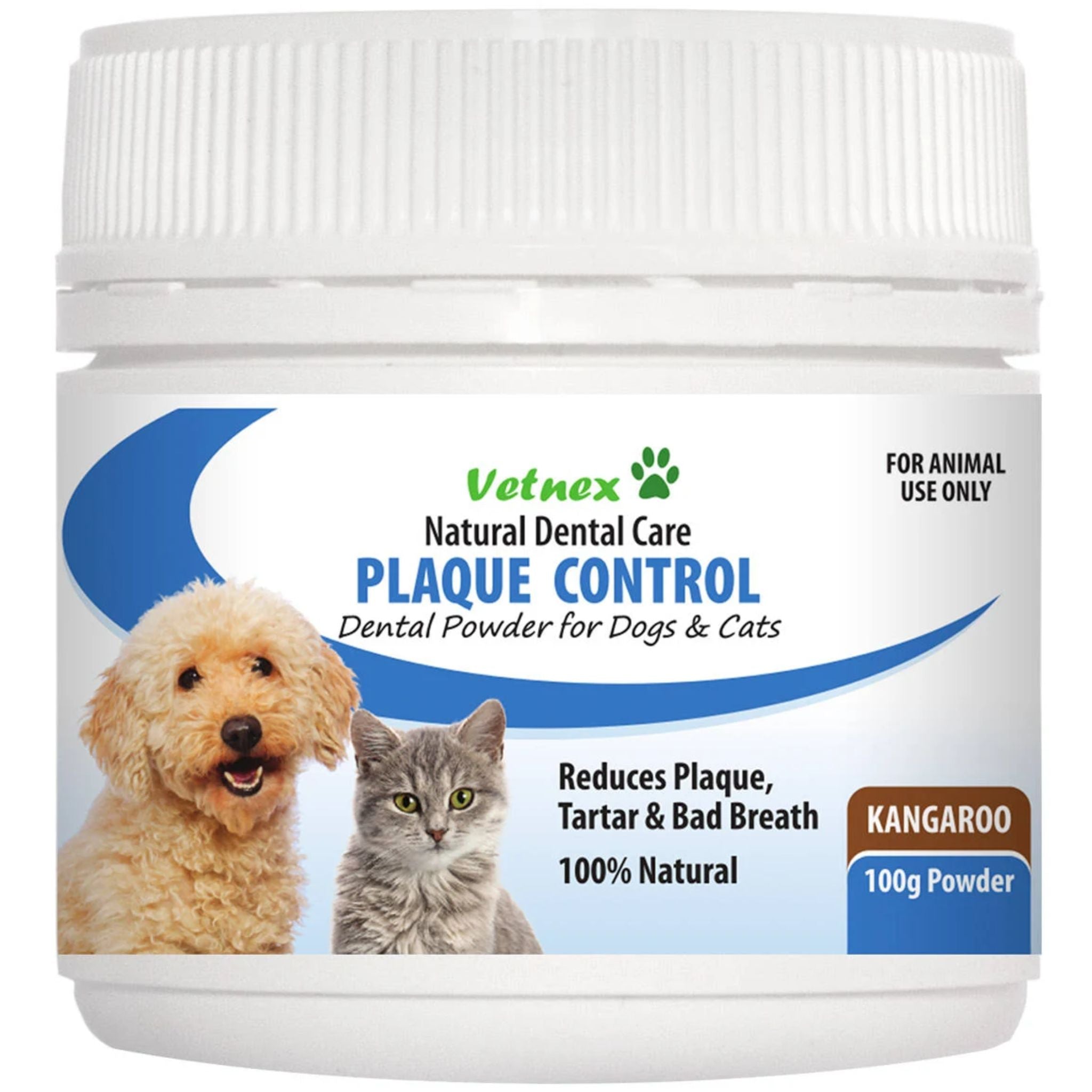 Vetnex Plaque Control Natural Dental Care Powder Kangaroo for Dogs & Cats