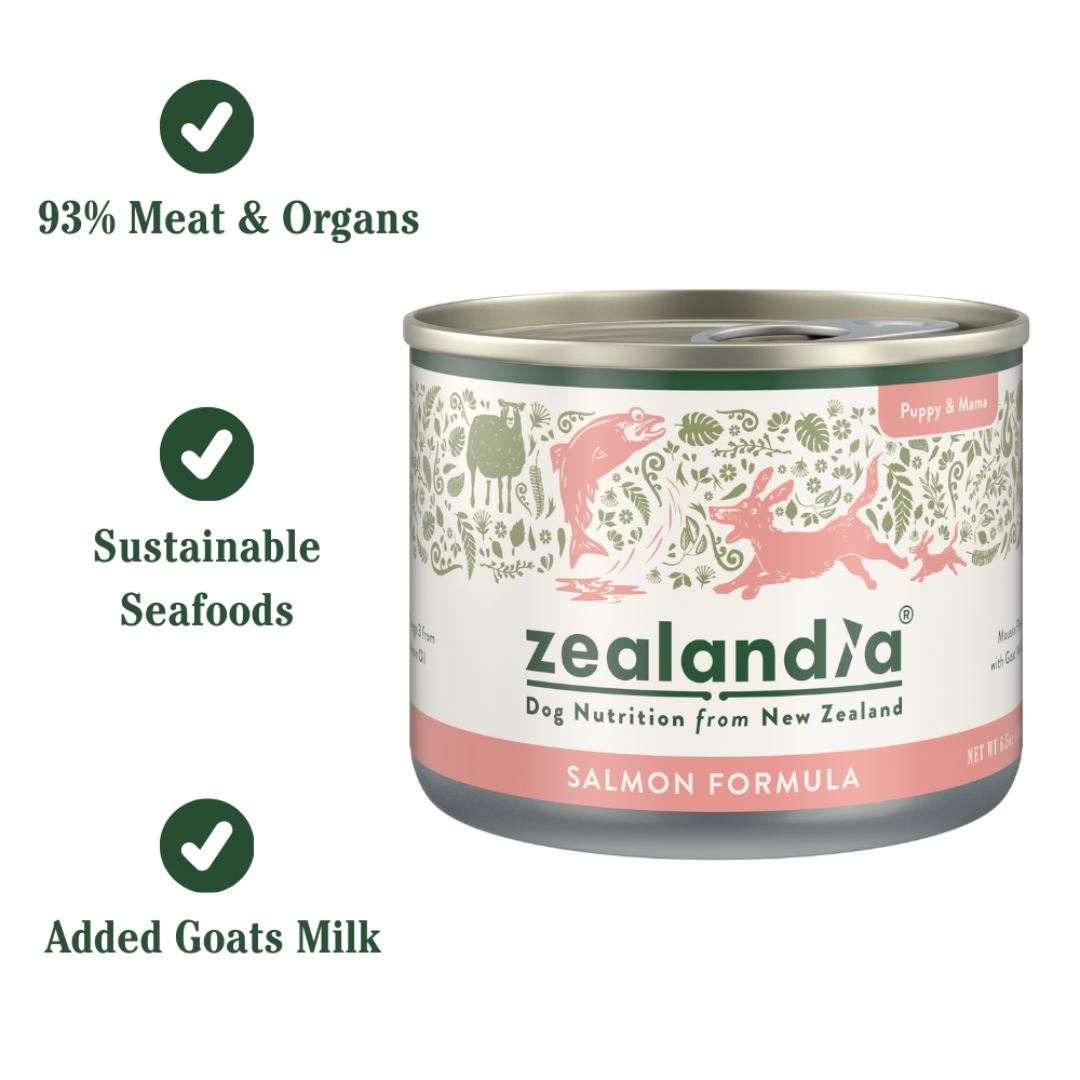 ZEALANDIA Premium Wet Dog Food Salmon for Puppy & Mama