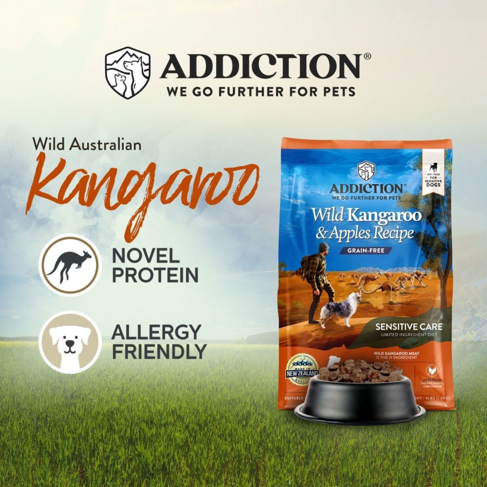 ADDICTION Wild Kangaroo and Apples Dry Dog Food