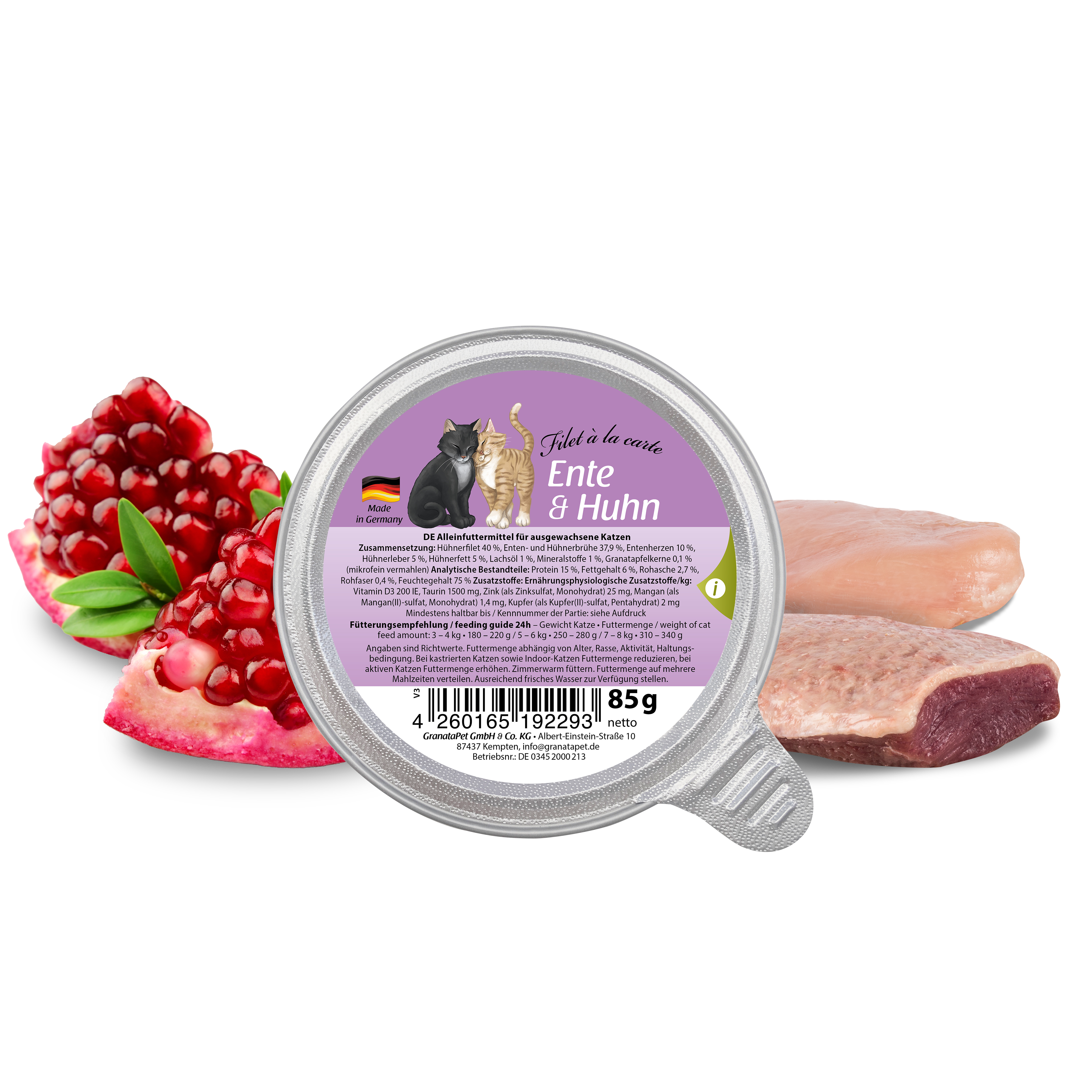 GranataPet Filet A La Carte Wet Cat Food - Duck & Chicken