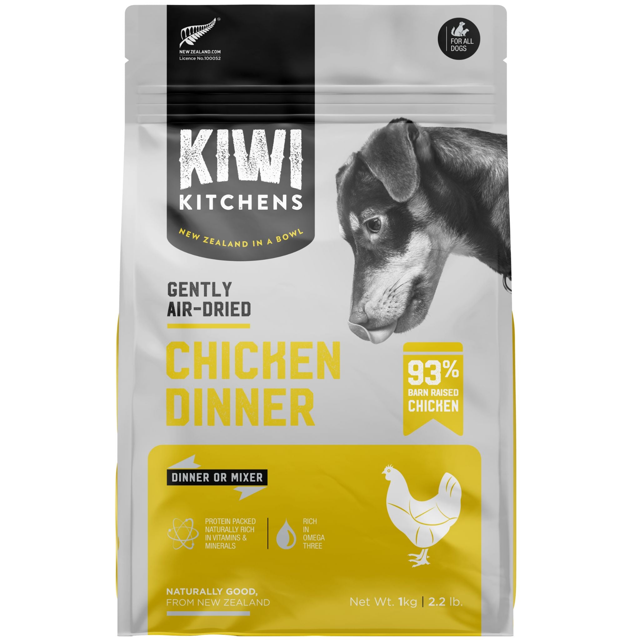 Kiwi Kitchens Air Dried Dog Food Chicken Dinner