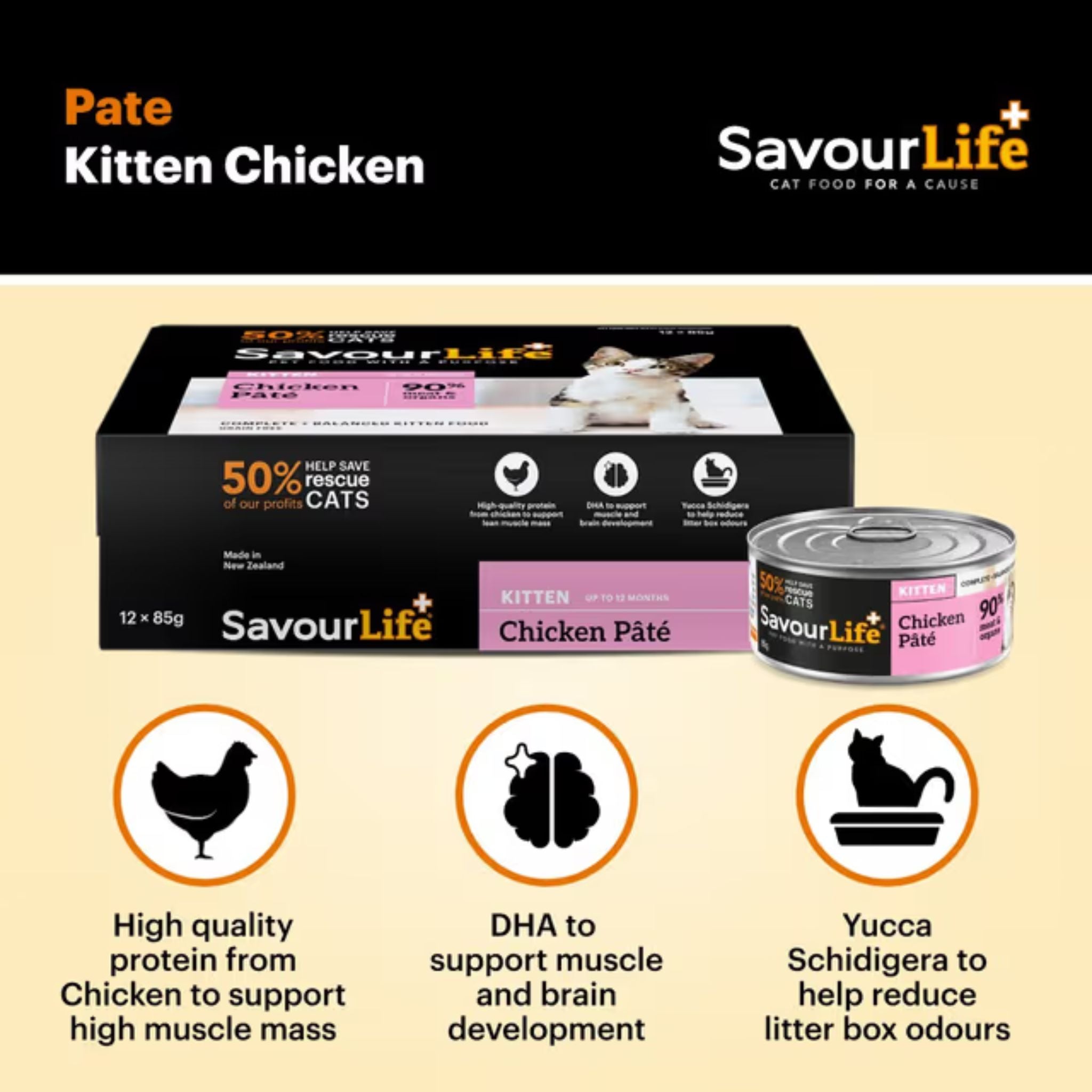 SavourLife Kitten Chicken Pate Wet Cat Food