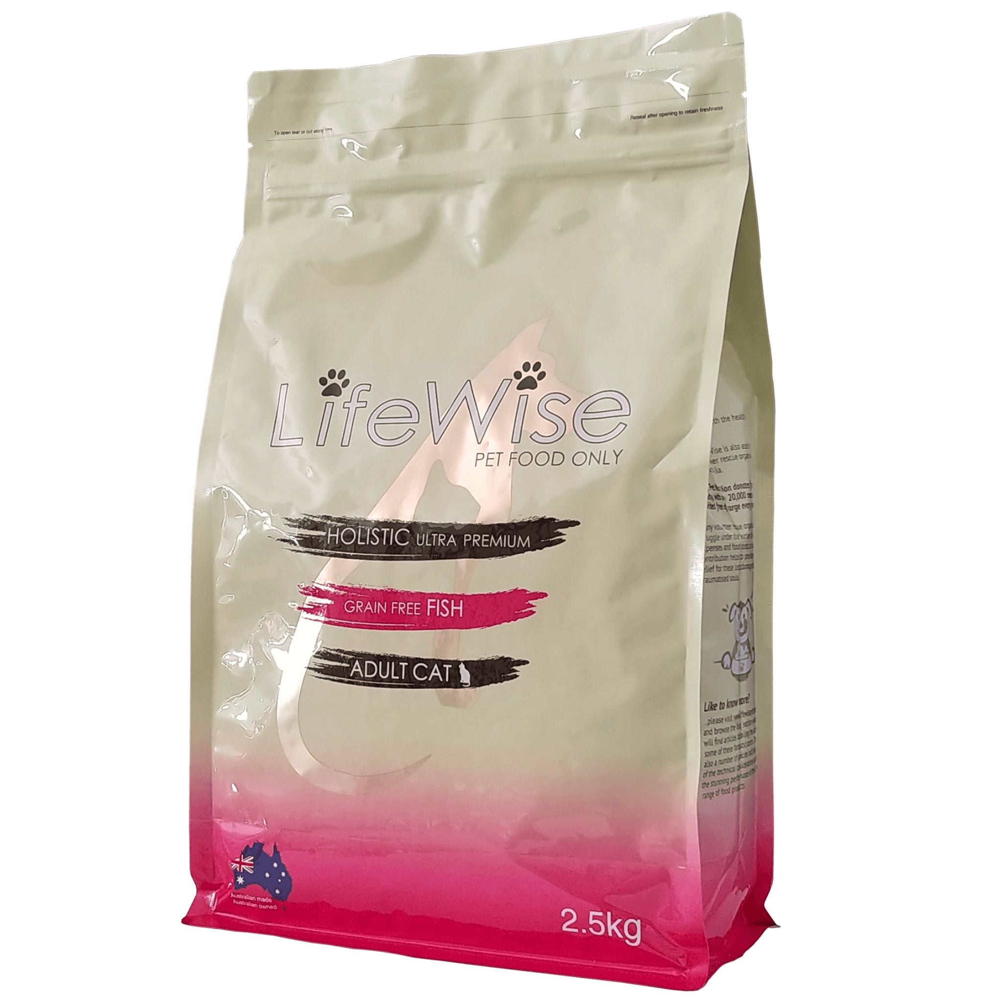 LifeWise Dry Cat Food Ocean Fish with Lamb & Vegetable 2.5kg | PeekAPaw Pet Supplies