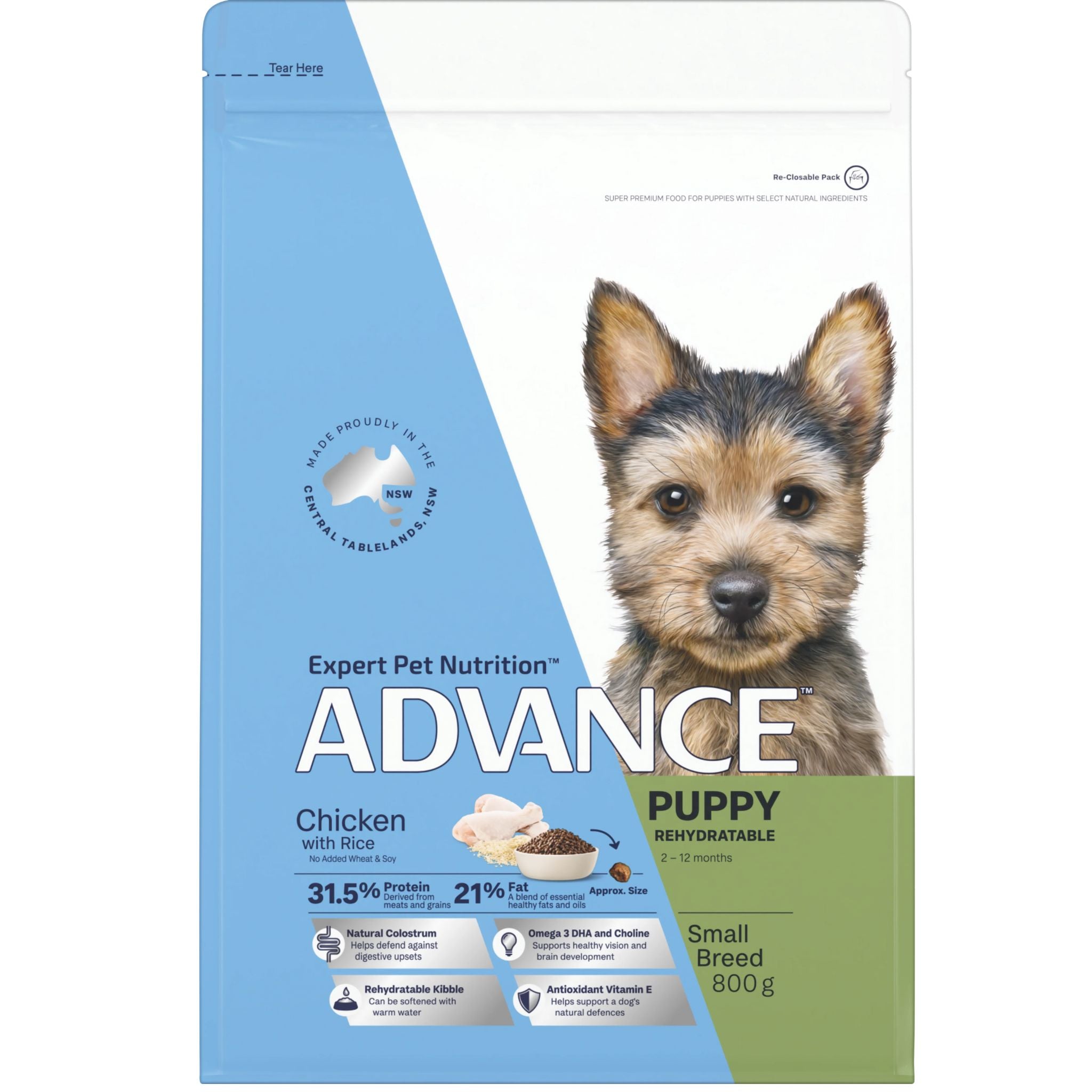 ADVANCE Small Puppy Dry Dog Food Chicken with Rice