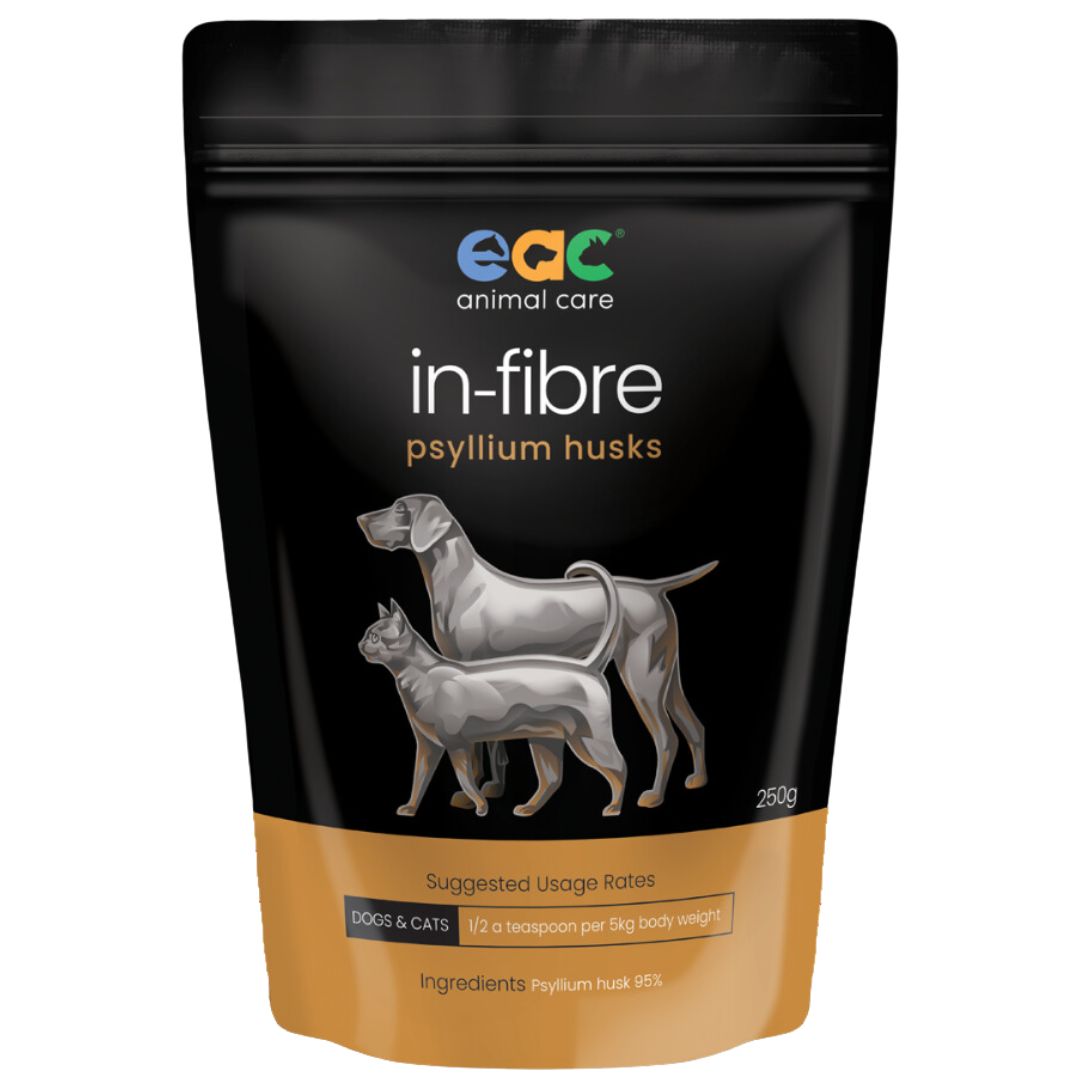 EAC Animal Care in-Fibre - Psyllium Husk for Horses, Dogs & Cats - 250g | PeekAPaw Pet Supplies