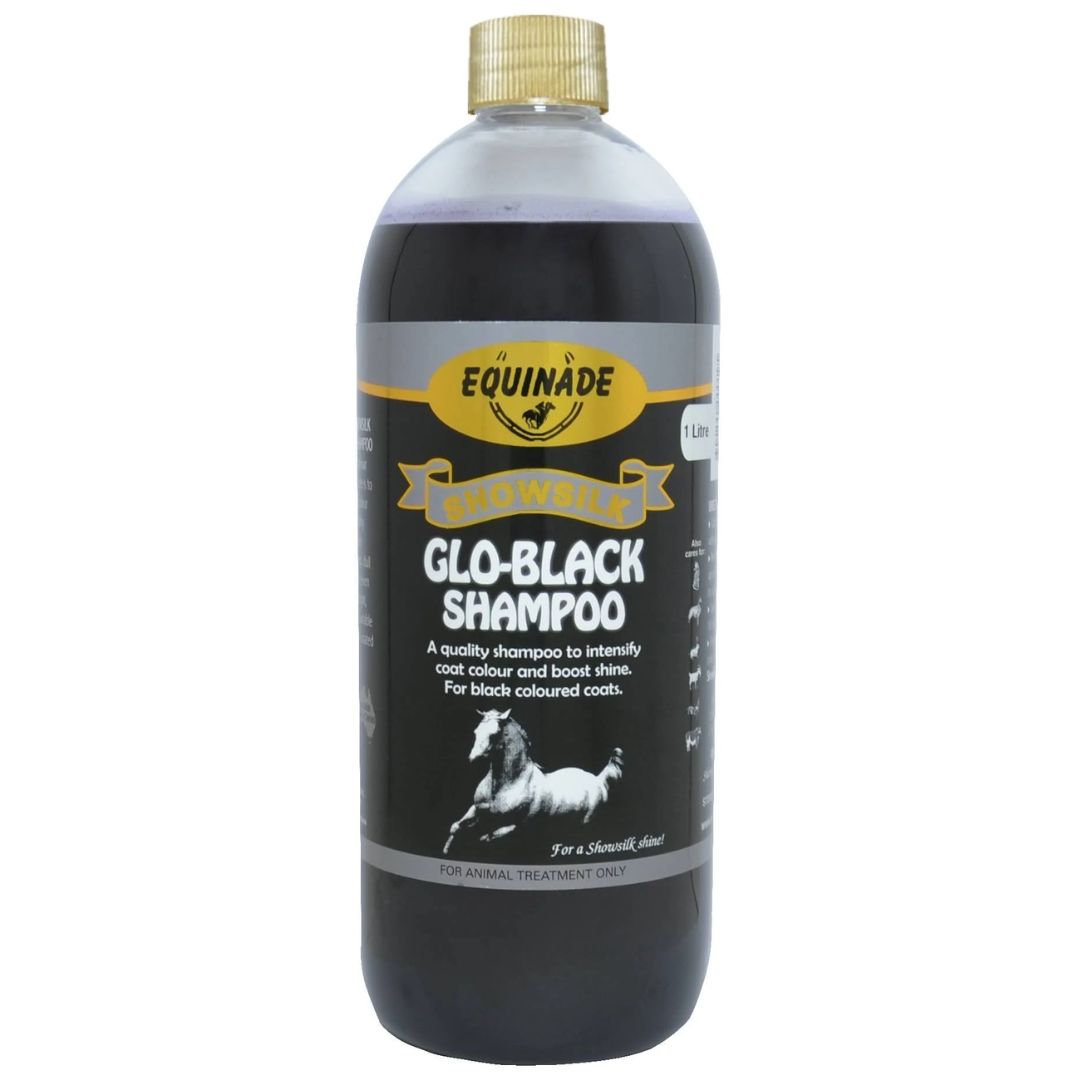 Equinade Showsilk Glo Black Shampoo 1L |PeekAPaw Pet Supplies