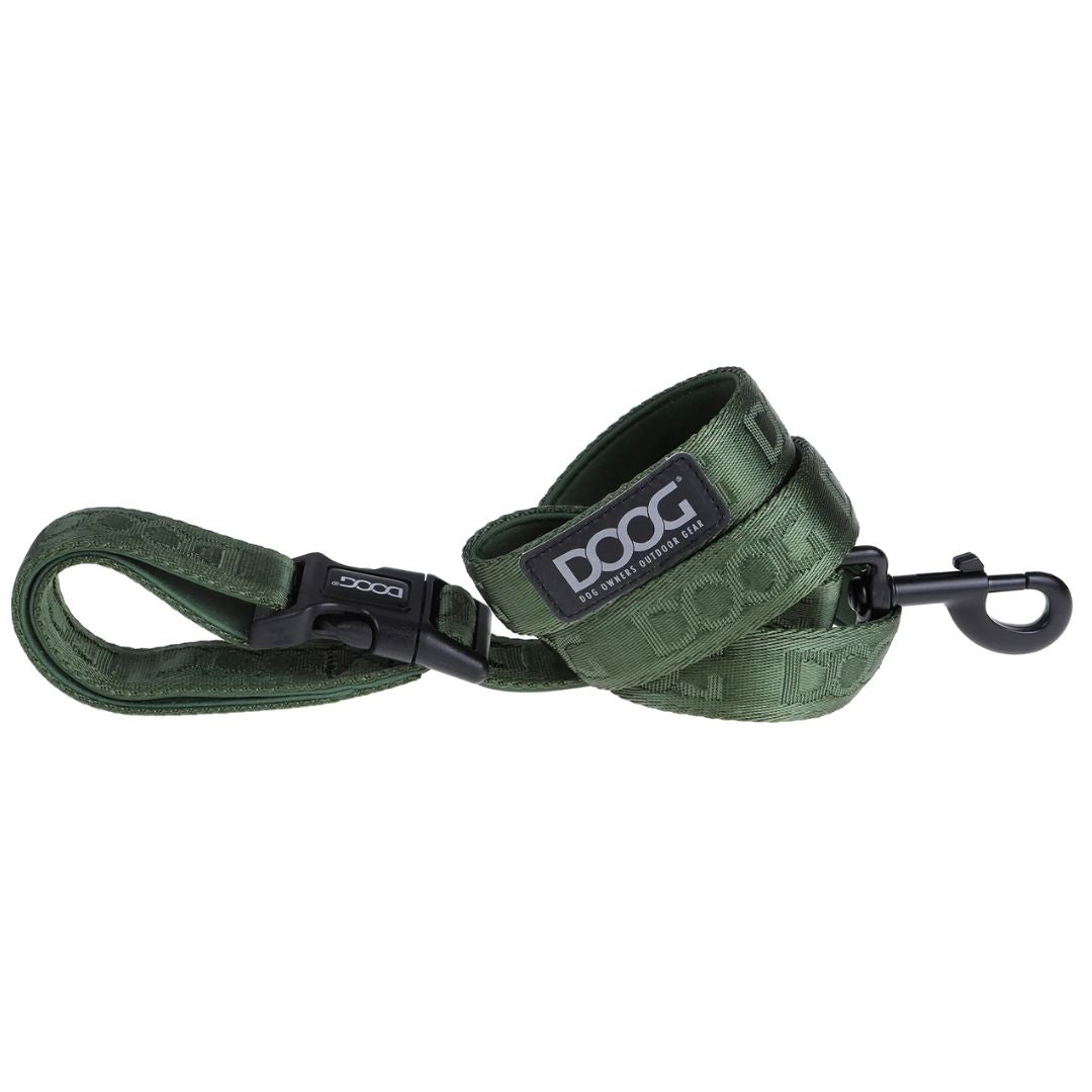 Doog Neosport Clip It Neoprene Dog Leash - Green | PeekAPaw Pet Supplies