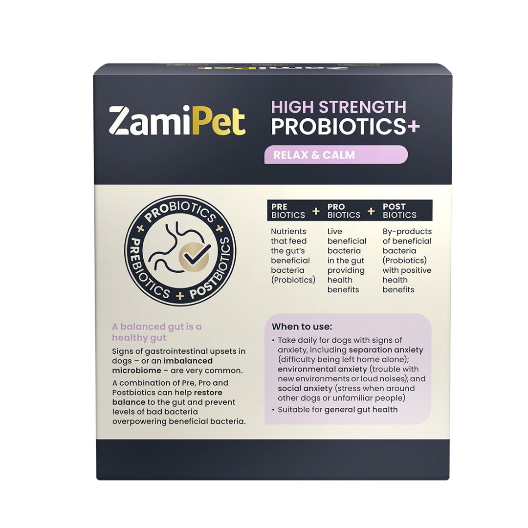 ZamiPet High Strength Probiotics+ Relax & Calm