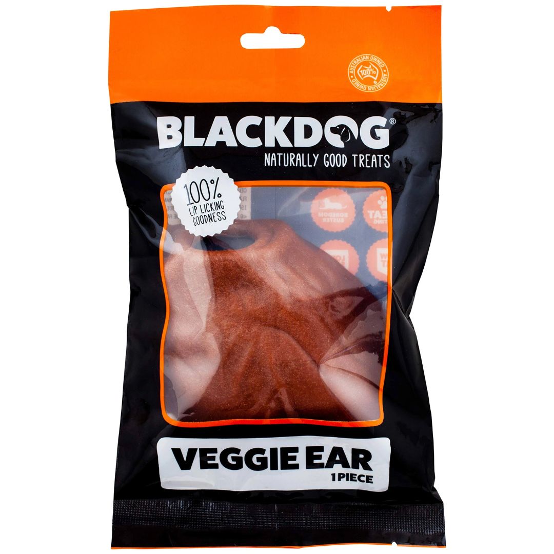 Blackdog Veggie Ear Dog Treats - 1Pc | PeekAPaw Pet Supplies