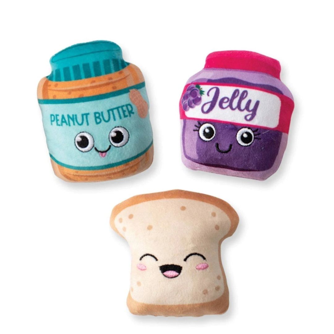 Fringe Studio Plush Squeaker Dog Toy - Sticky Situation 3 Mini Toys - Default Title | PeekAPaw Pet Supplies