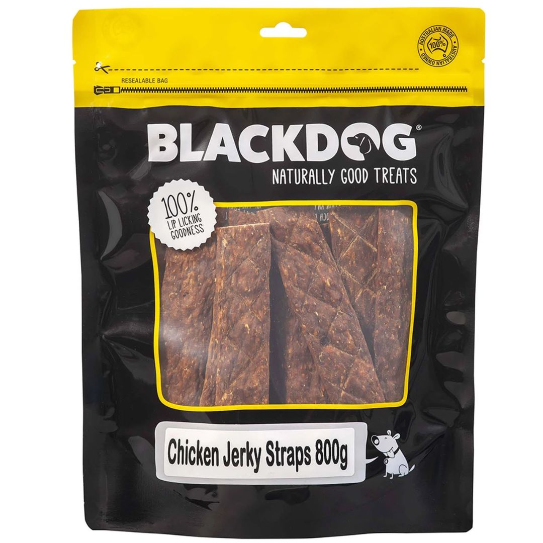 Blackdog Chicken Jerky Straps Dog Treats - 800g | PeekAPaw Pet Supplies