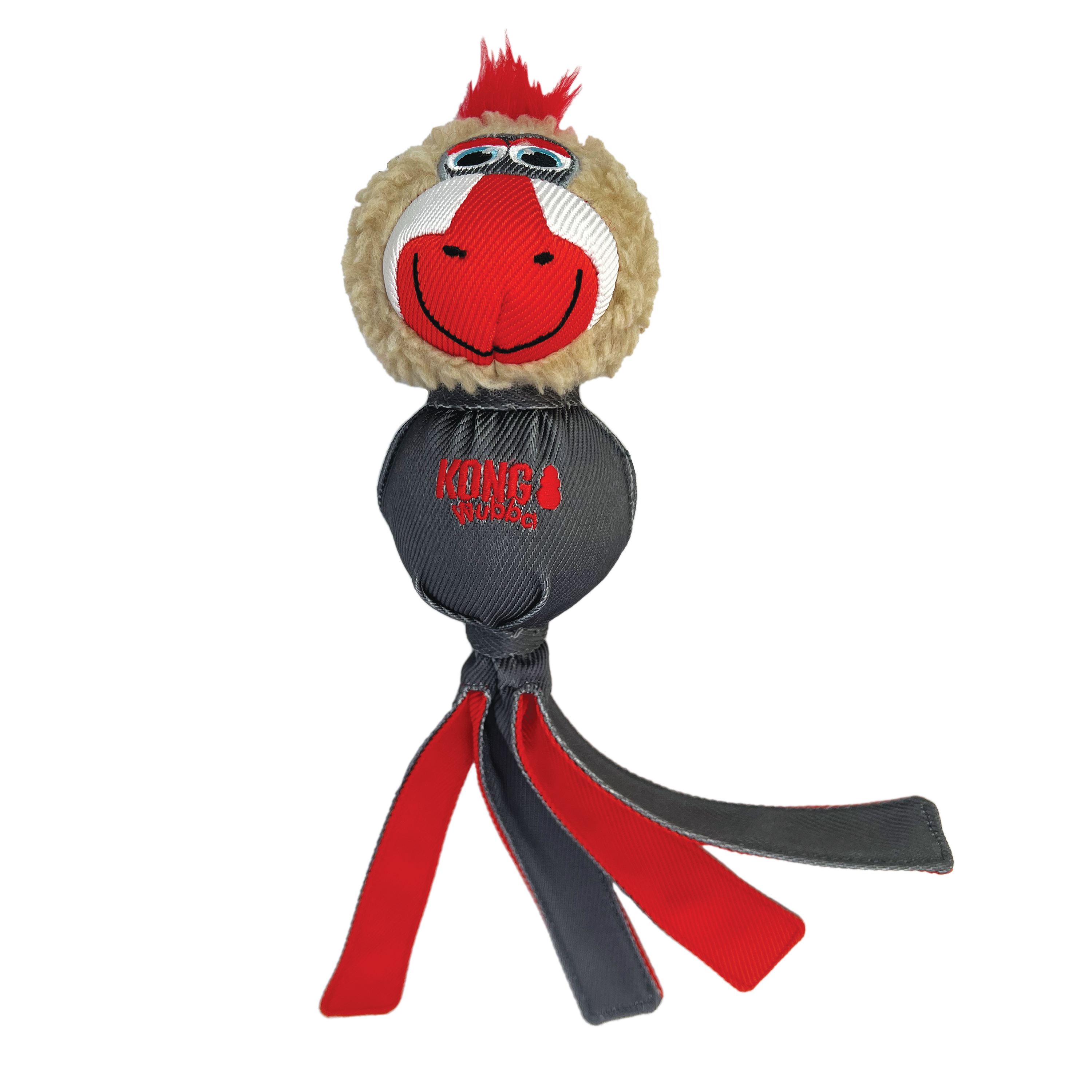 KONG Dog Toys Wubba Zoo Mandrill photographed against a white background