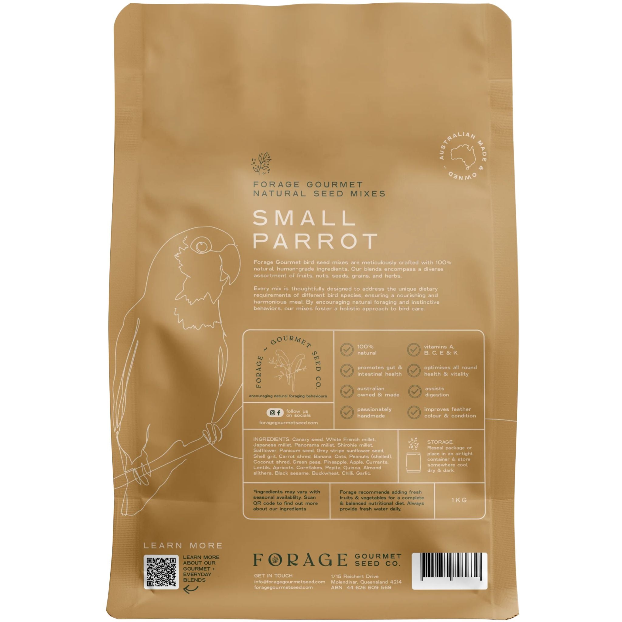 Forage Gourmet Bird Seed - Small Parrot