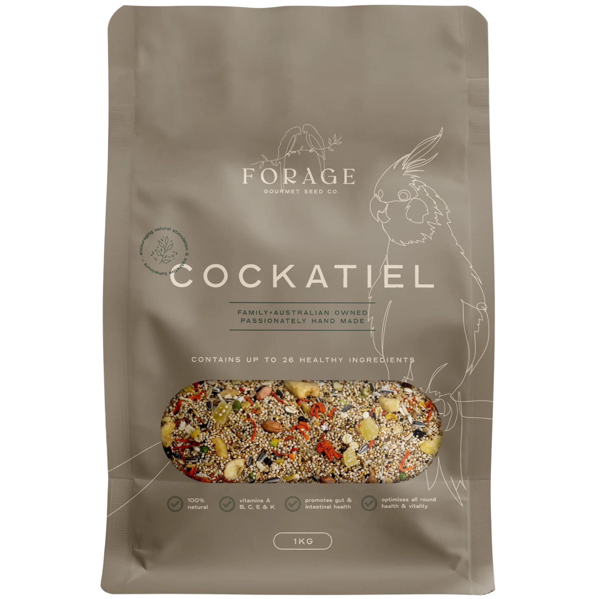 Forage Gourmet Bird Seed - Cockatiel