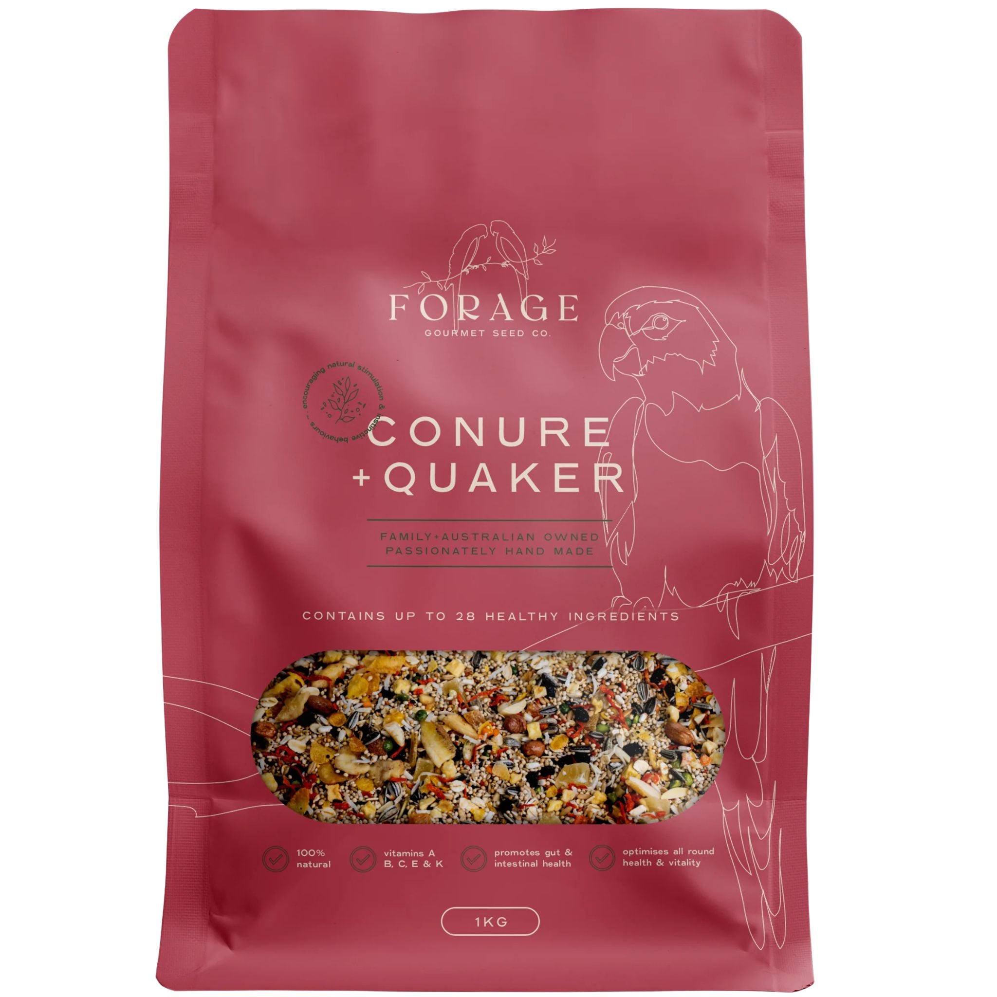 Forage Gourmet Bird Seed - Conure & Quaker
