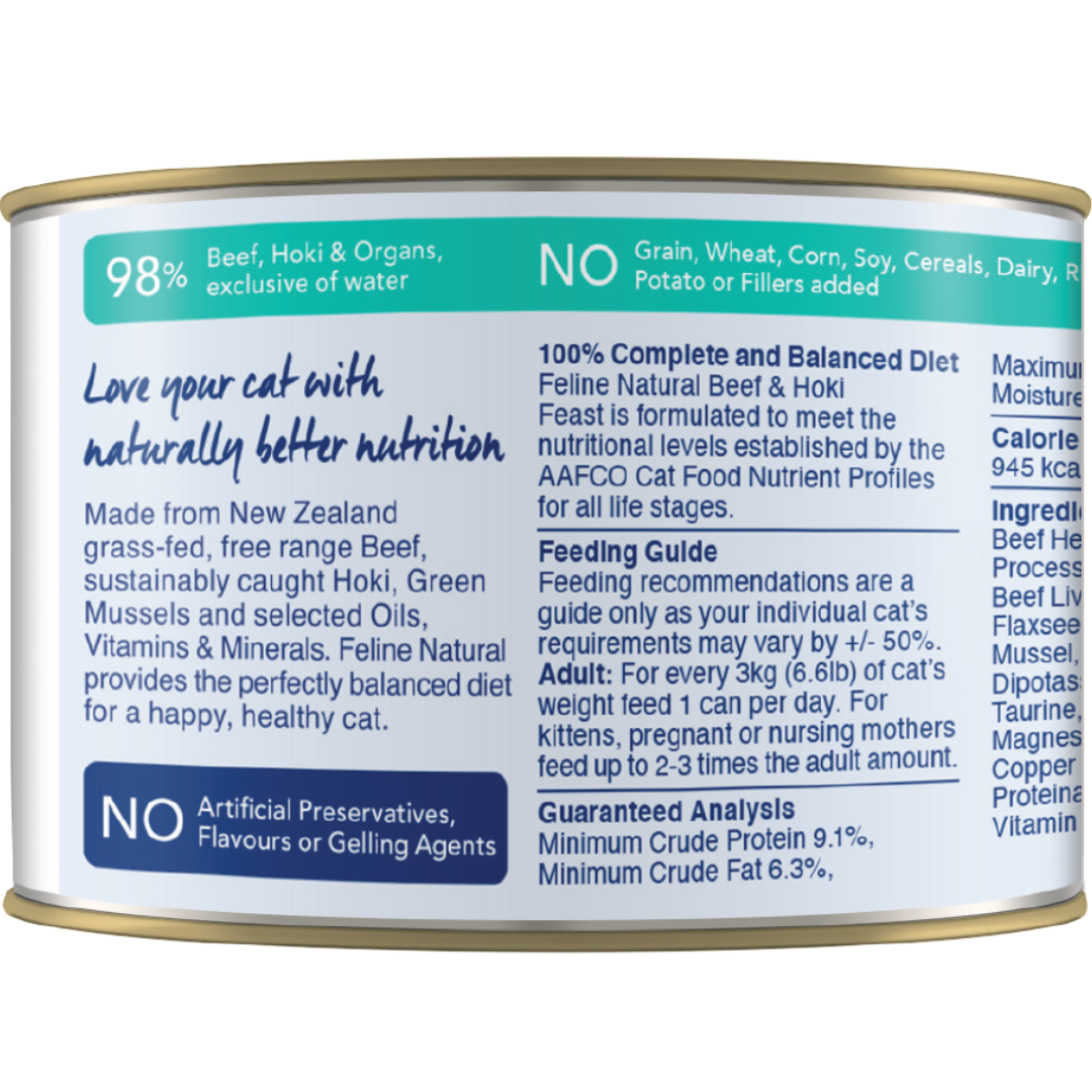 Feline Natural Canned Beef & Hoki