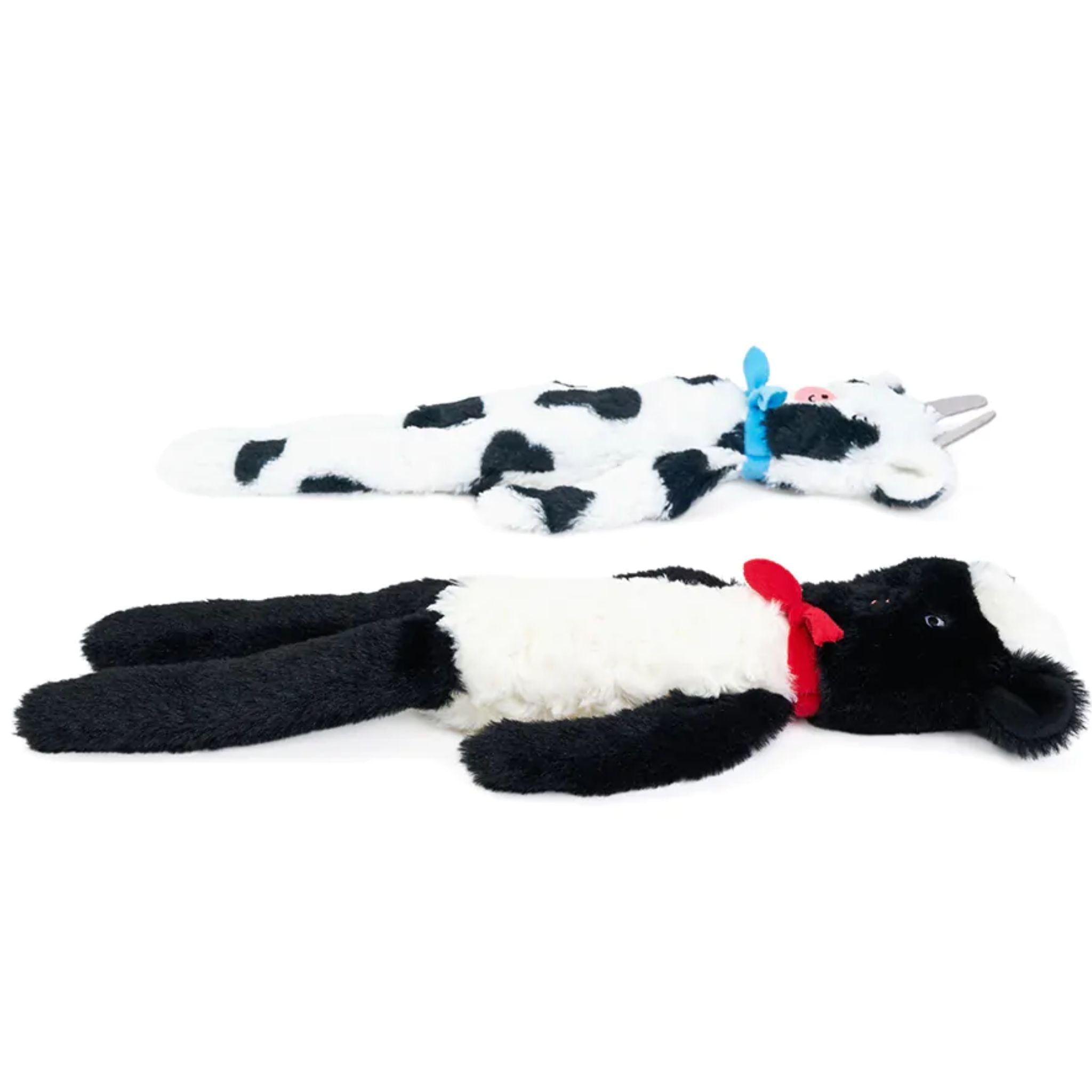 Zippy Paws Dog Toys Plush Fluppy Peltz - 2 Pack Sheep & Cow