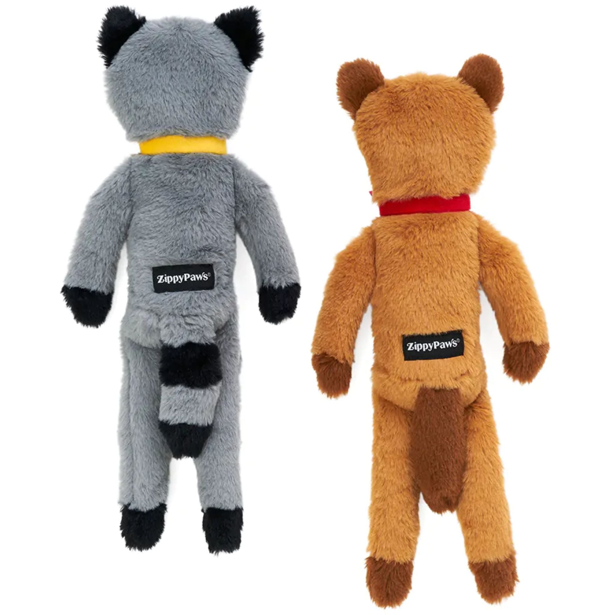 Zippy Paws Dog Toys Plush Fluppy Peltz - Squirrel & Raccoon