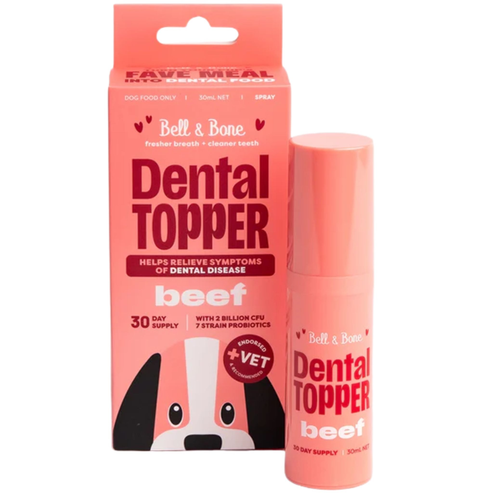 Bell and Bone Dog Dental Topper - Beef