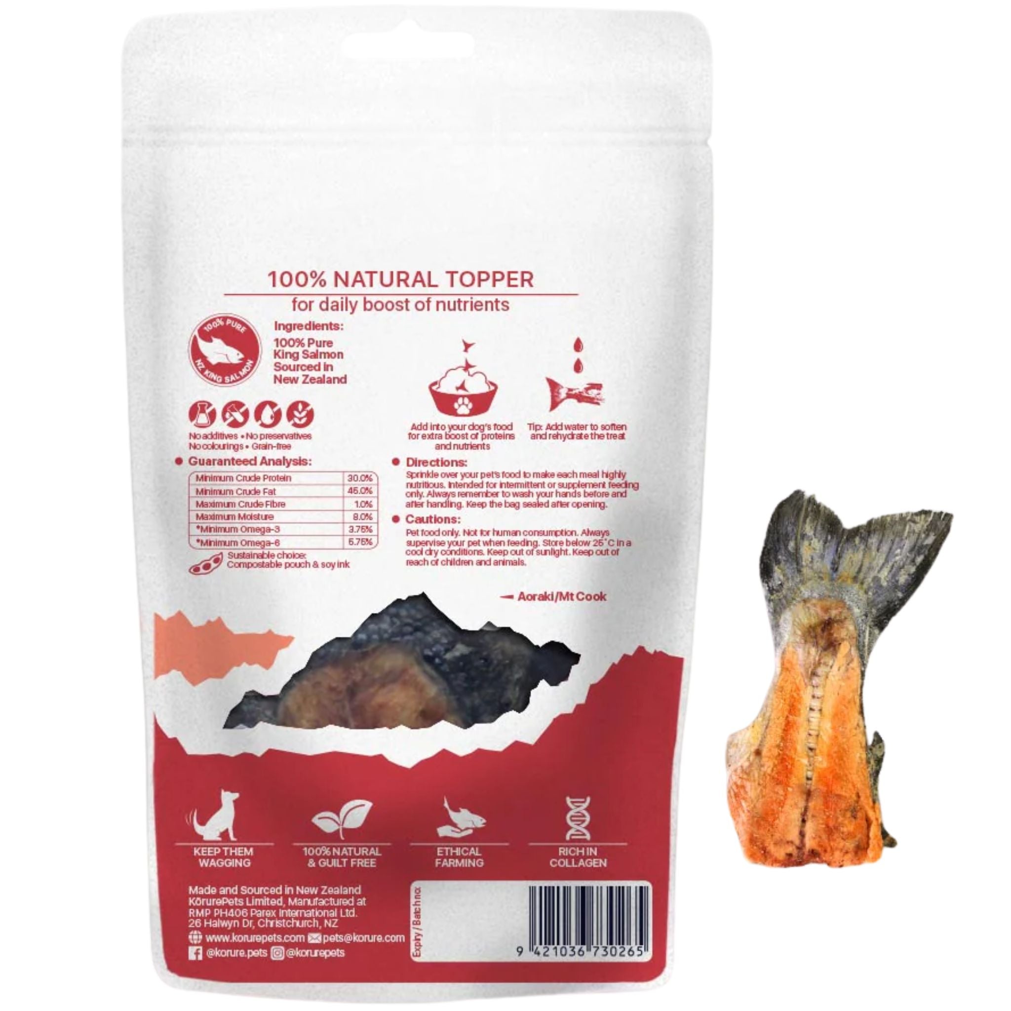 Korure Pets King Salmon Tails Dog Treats