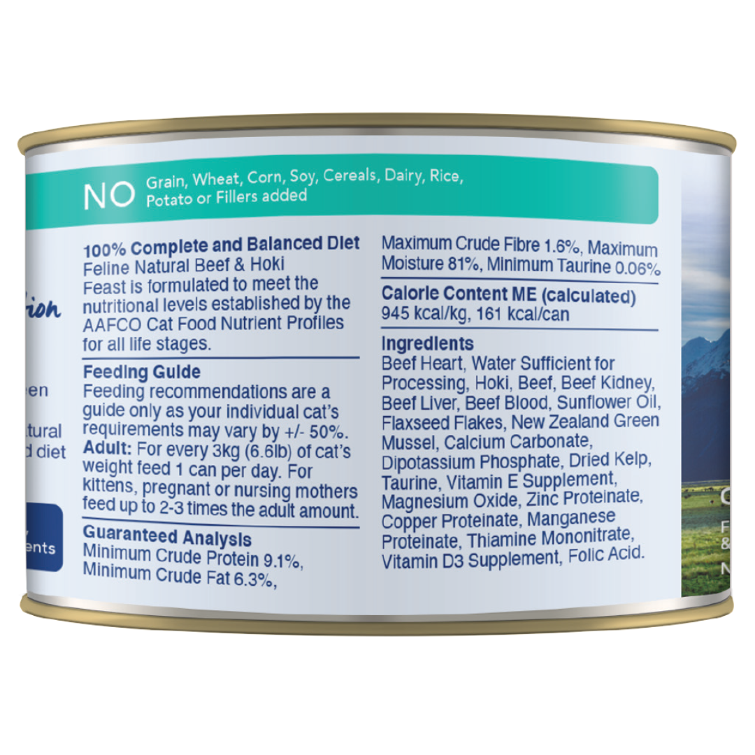 Feline Natural Canned Beef & Hoki