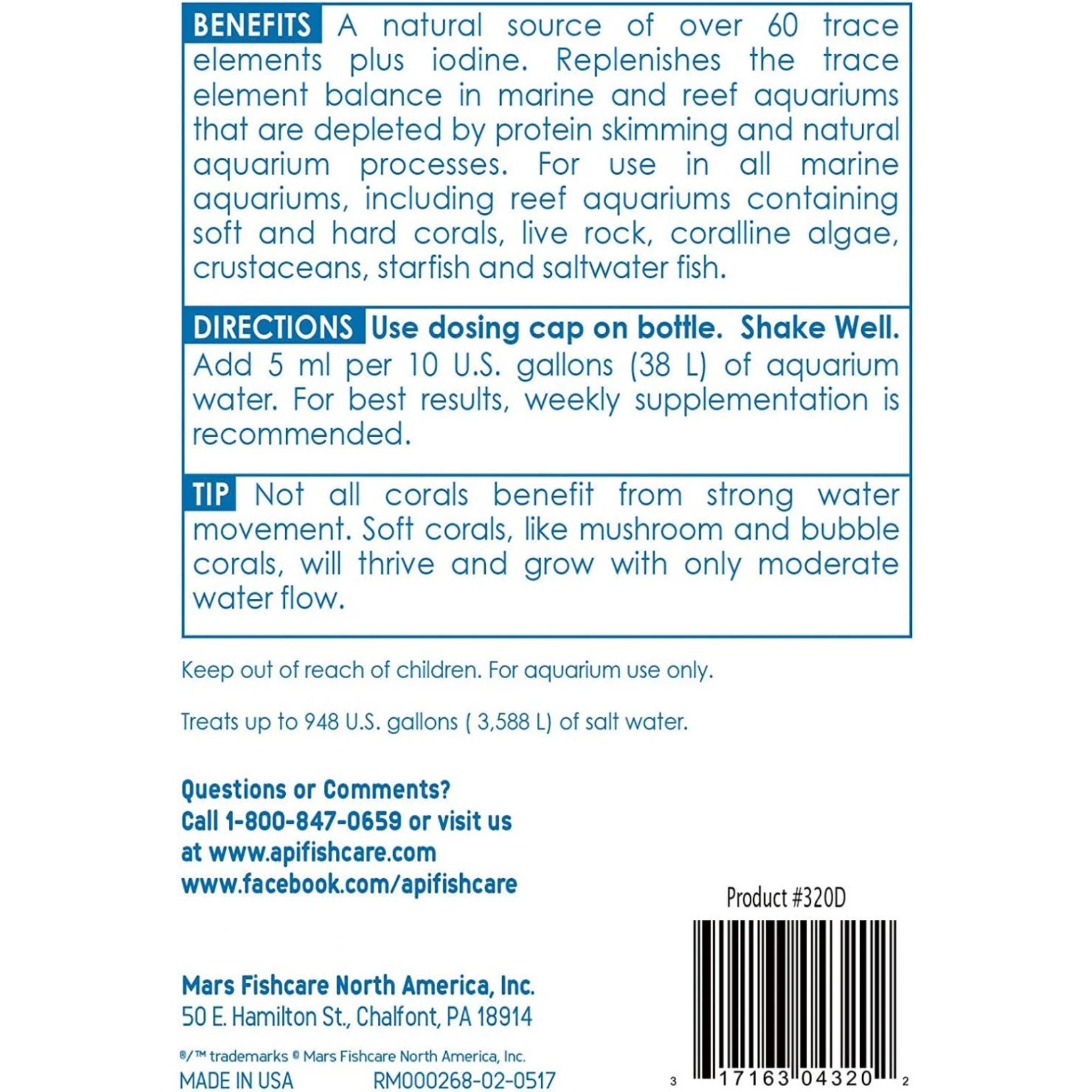 API Marine Complete Trace Aquarium Water Conditioner