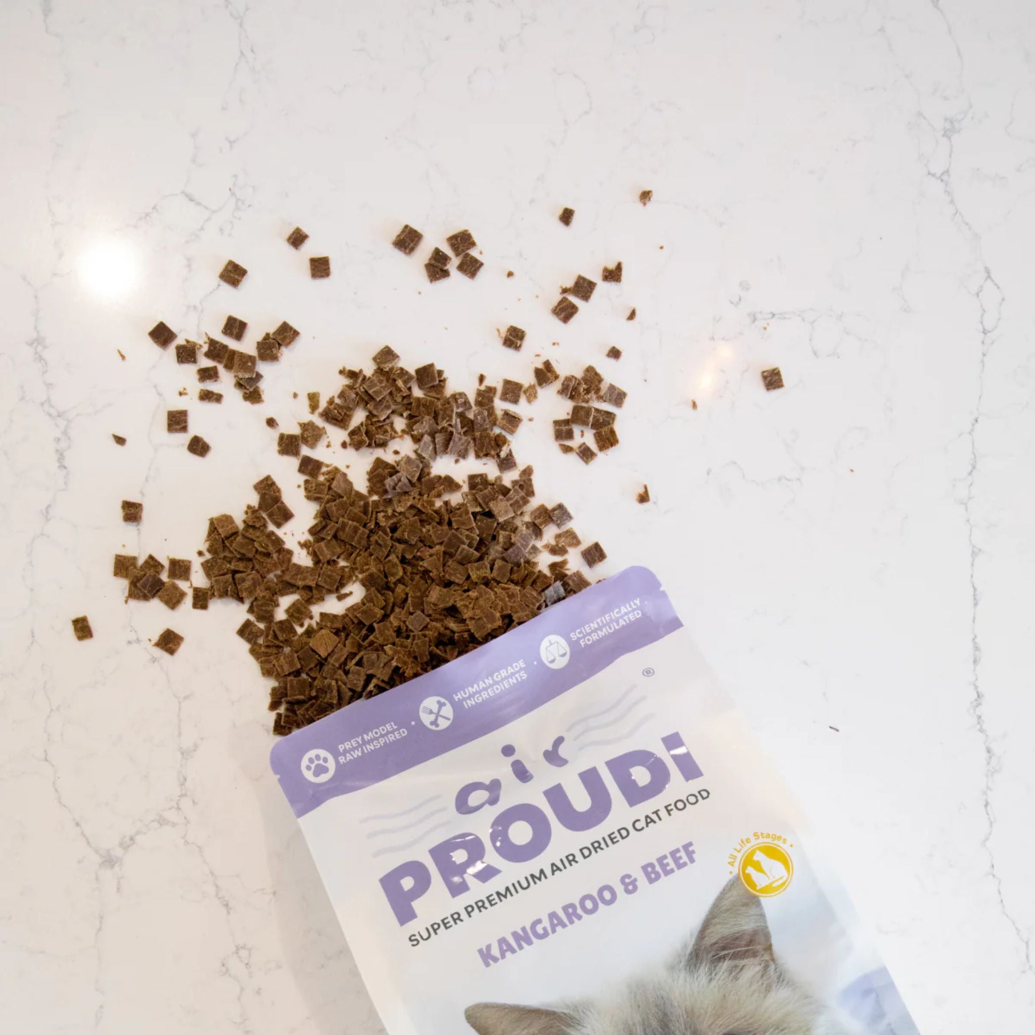 Air Proudi Premium Air Dried Cat Food Kangaroo & Beef
