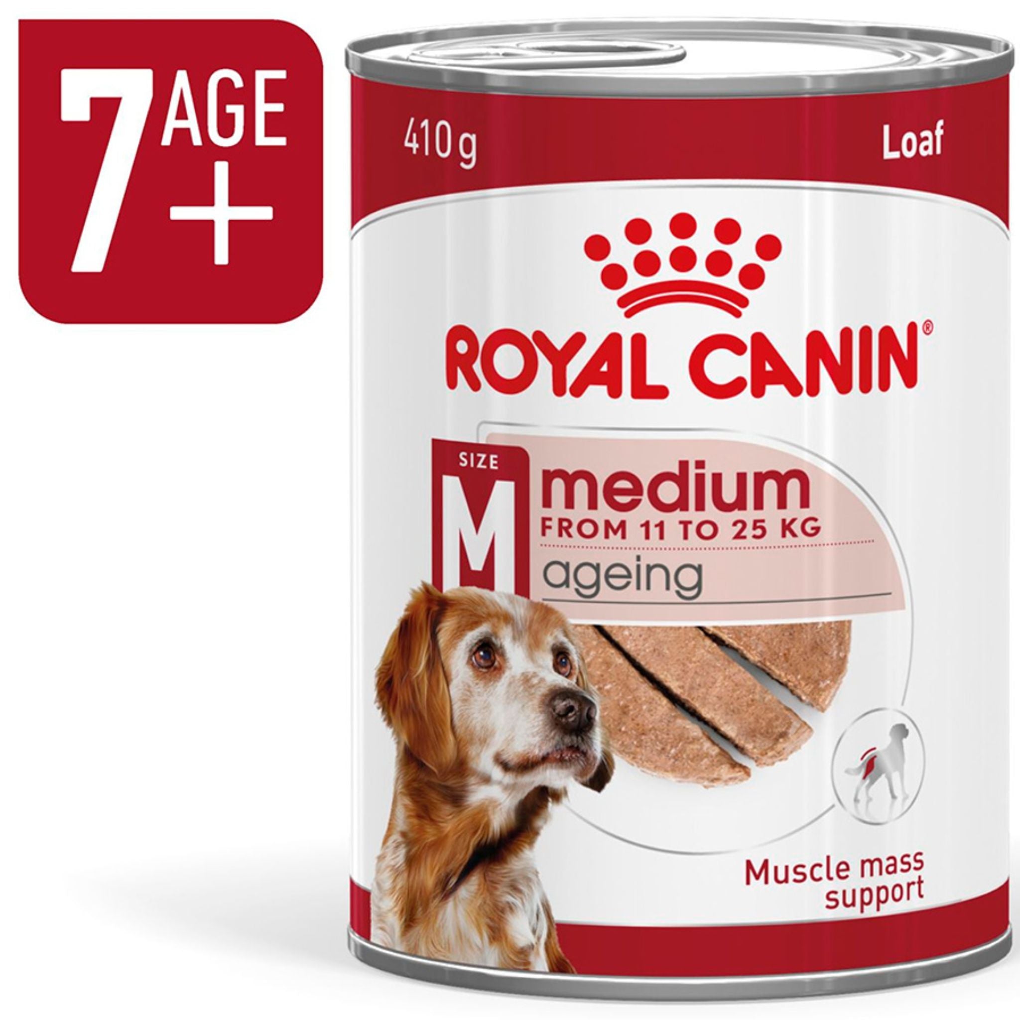 Royal Canin Medium Ageing 7+ Loaf Wet Dog Food Can