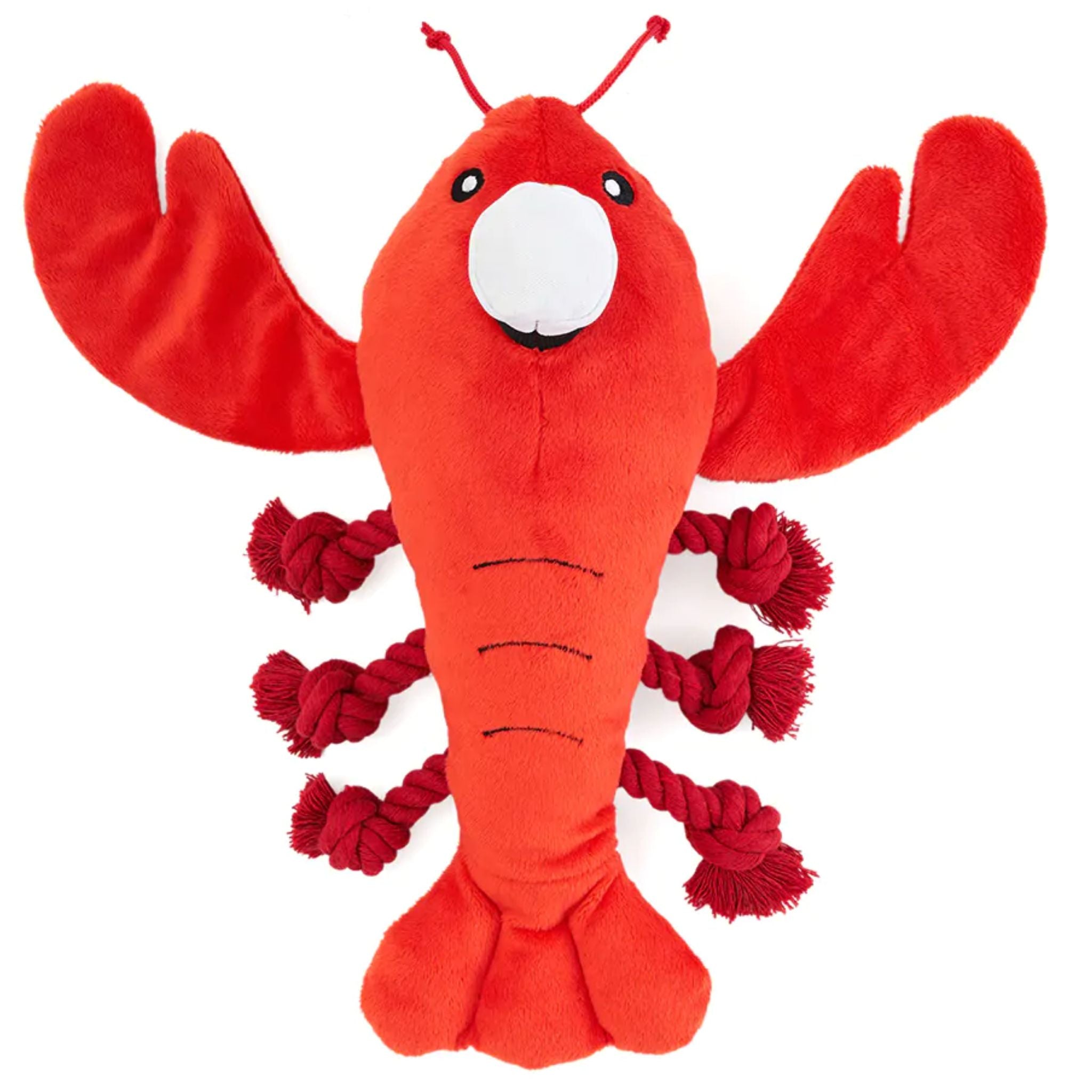 Zippy Paws Dog Toys Plush Playful Pal - Luca the Lobster