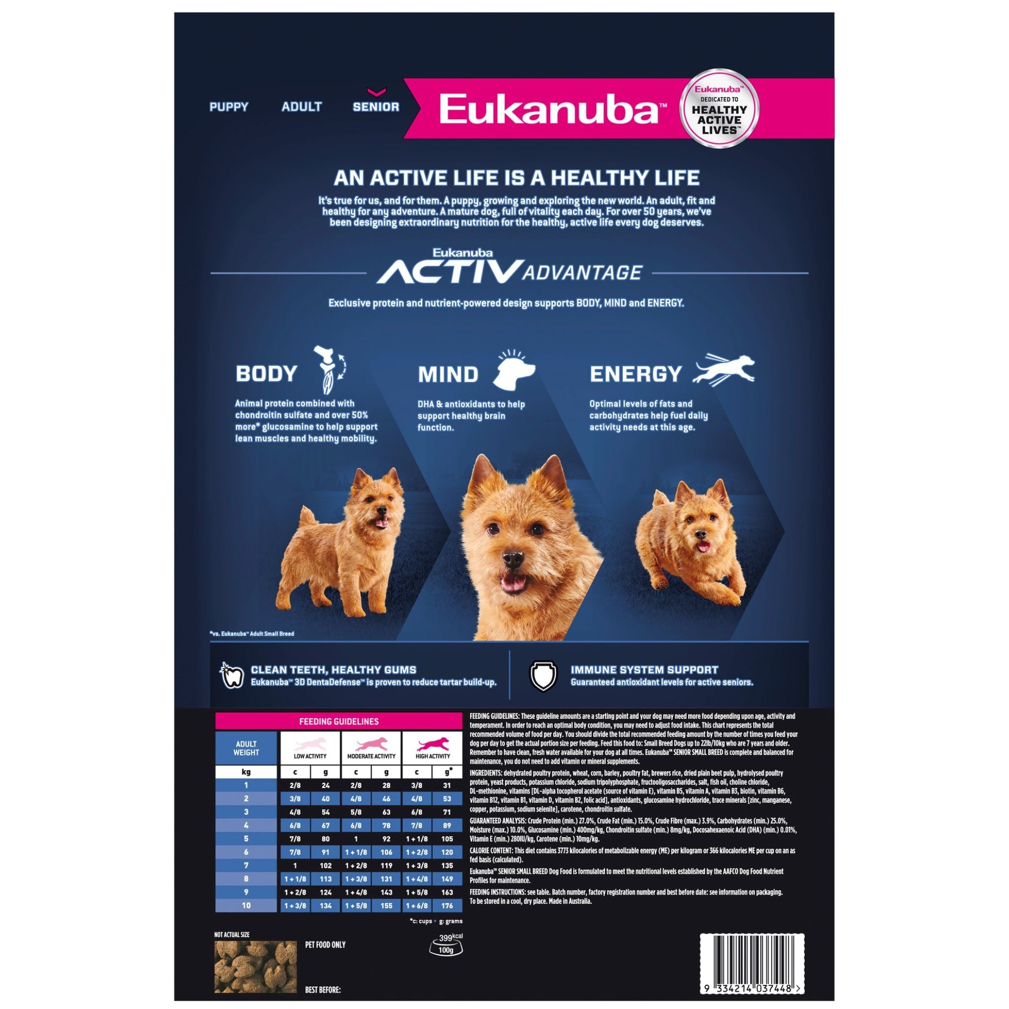 Eukanuba Dry Dog Food Senior Small Breed