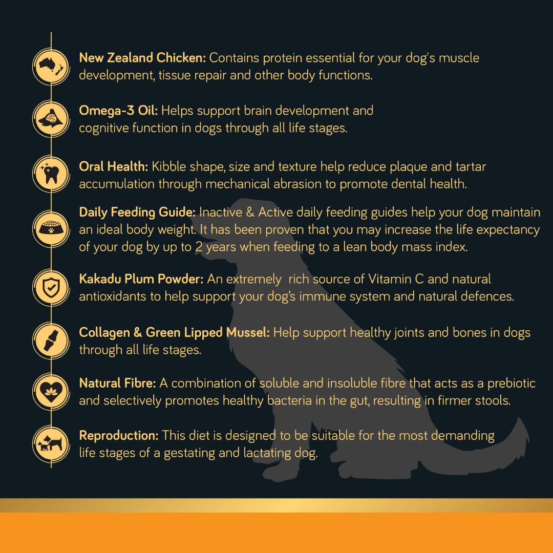 Talentail Ultimate Premium Dry Dog Food New Zealand Chicken