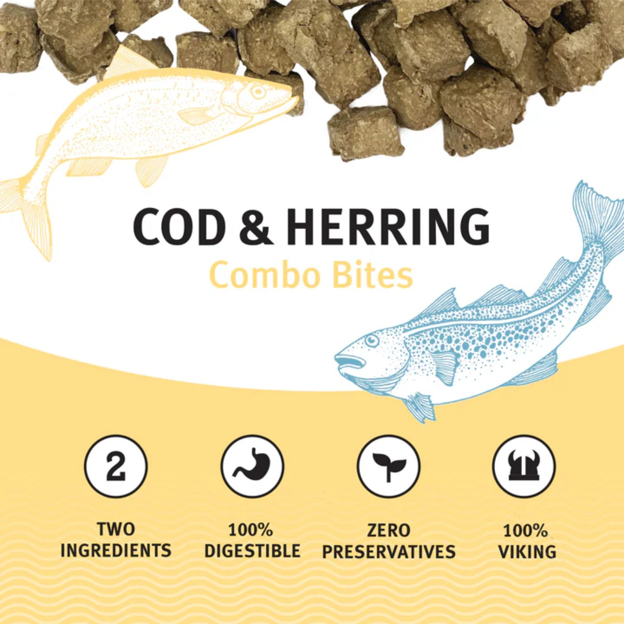 Icelandic+ Dog Treats Cod & Herring Combo Bites