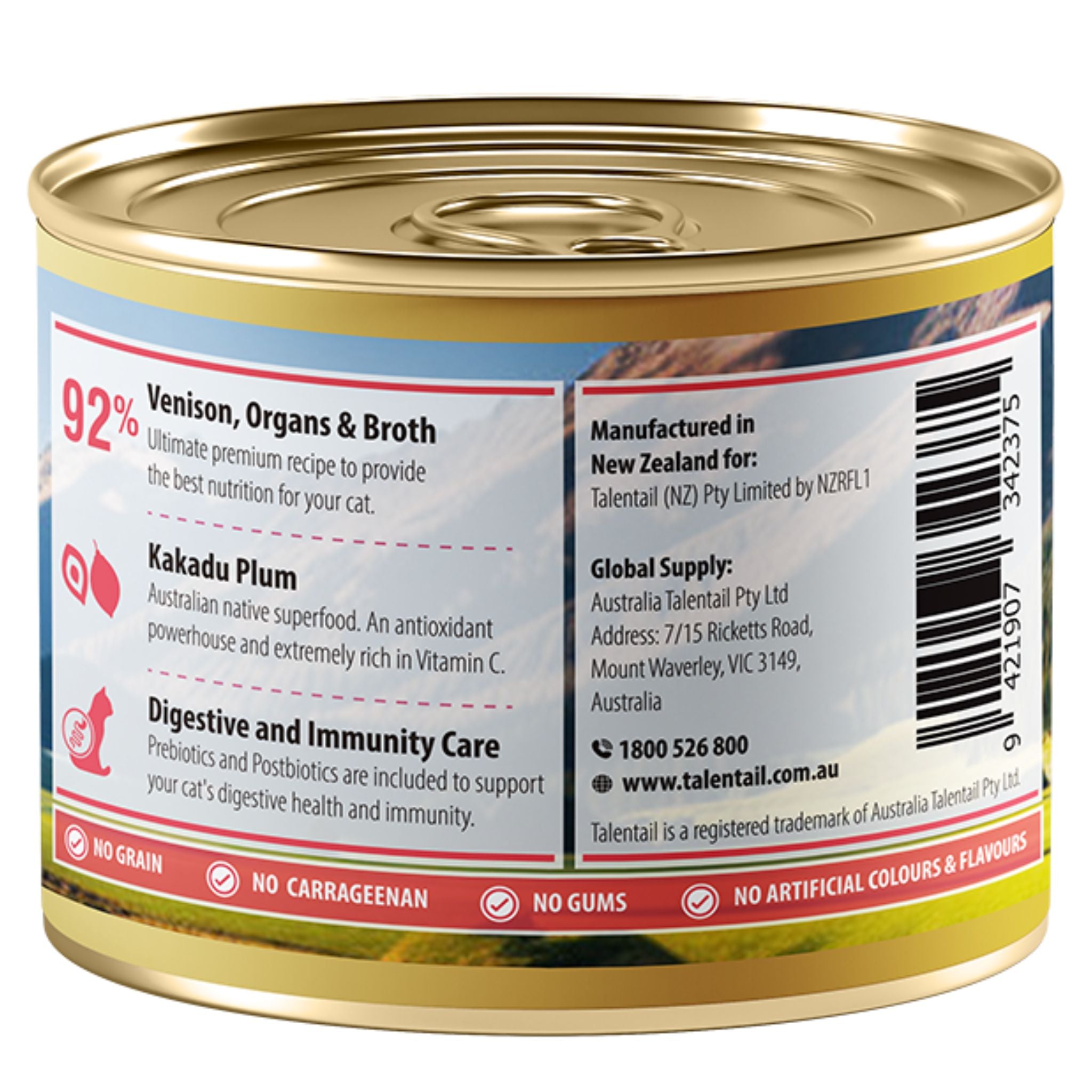 Talentail Ultimate Premium New Zealand Venison Wet Cat Food