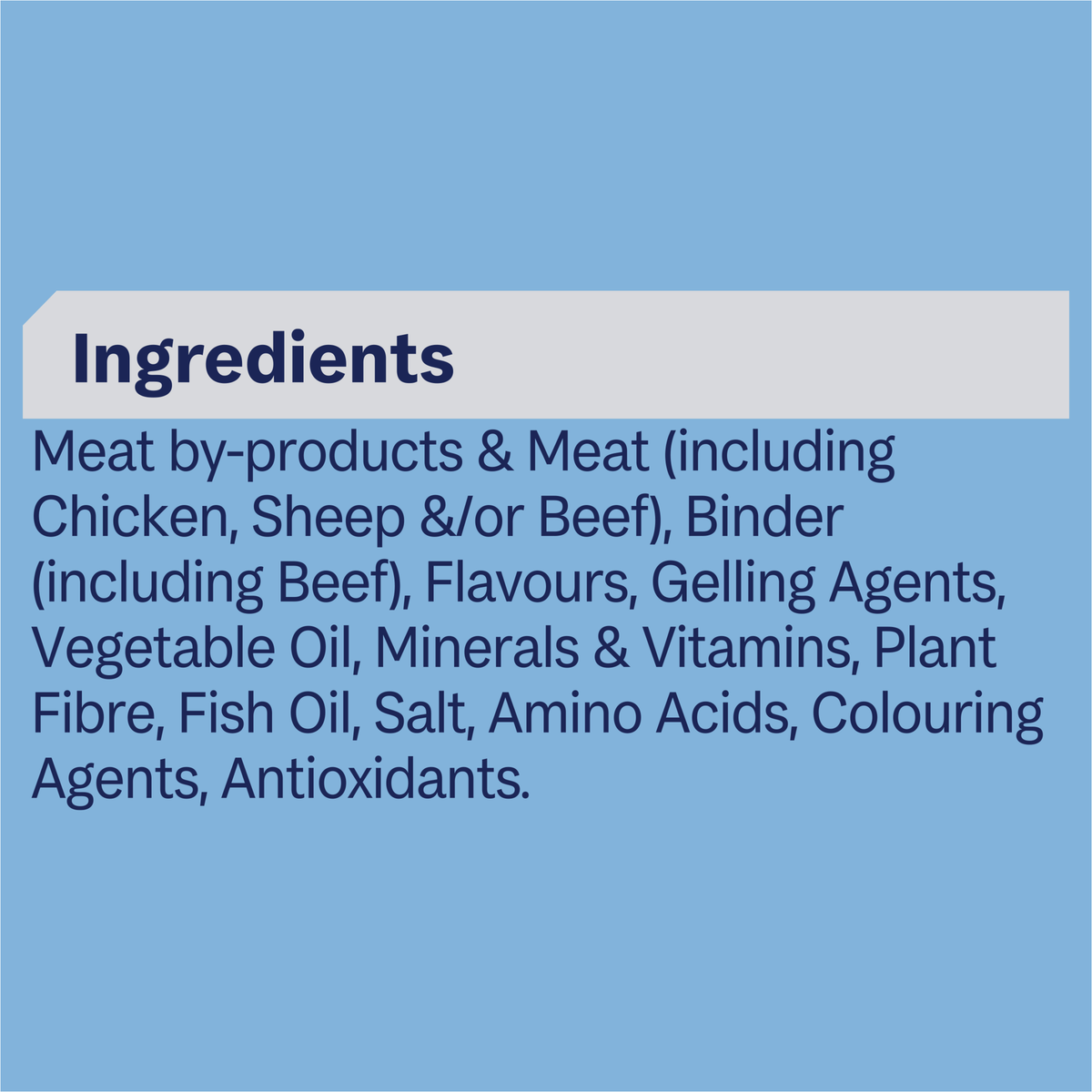 ADVANCE Kitten with Chicken in Jelly ingredients panel
