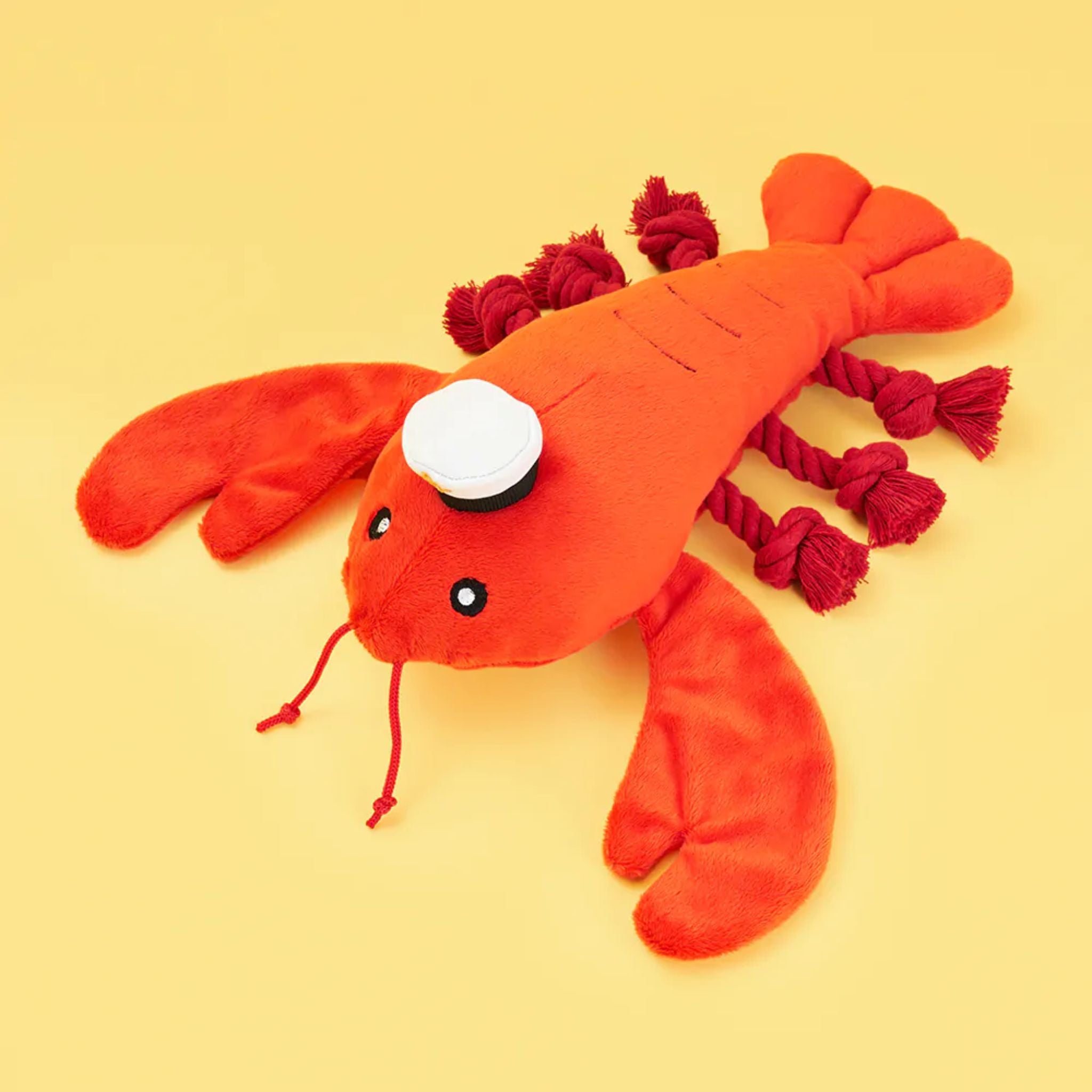 Zippy Paws Dog Toys Plush Playful Pal - Luca the Lobster