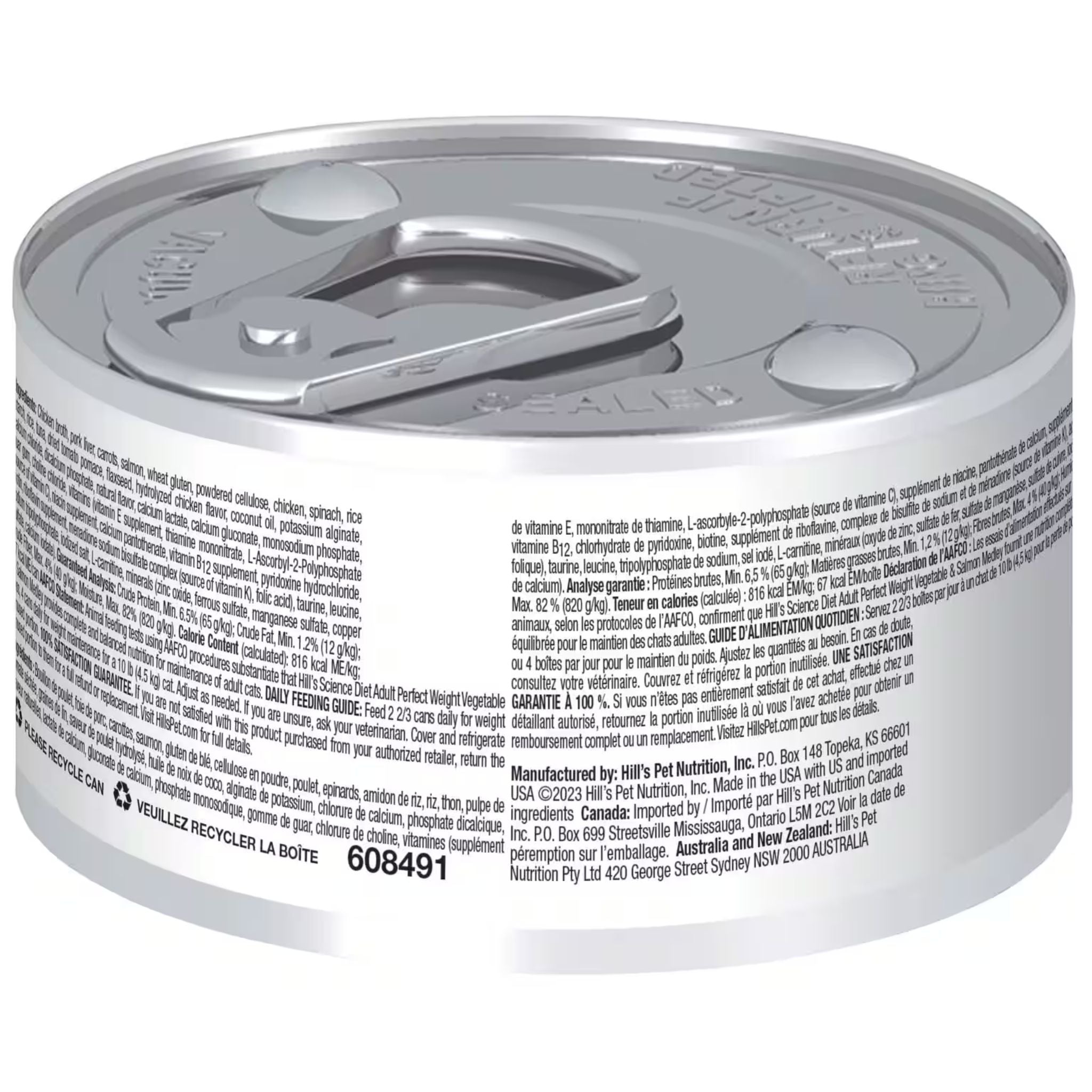 Hill's Science Diet Perfect Weight Salmon & Vegetable Canned Cat Food