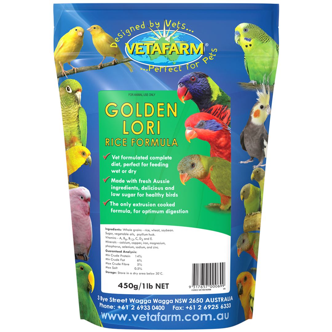 Vetafarm Golden Lori Rice Formula