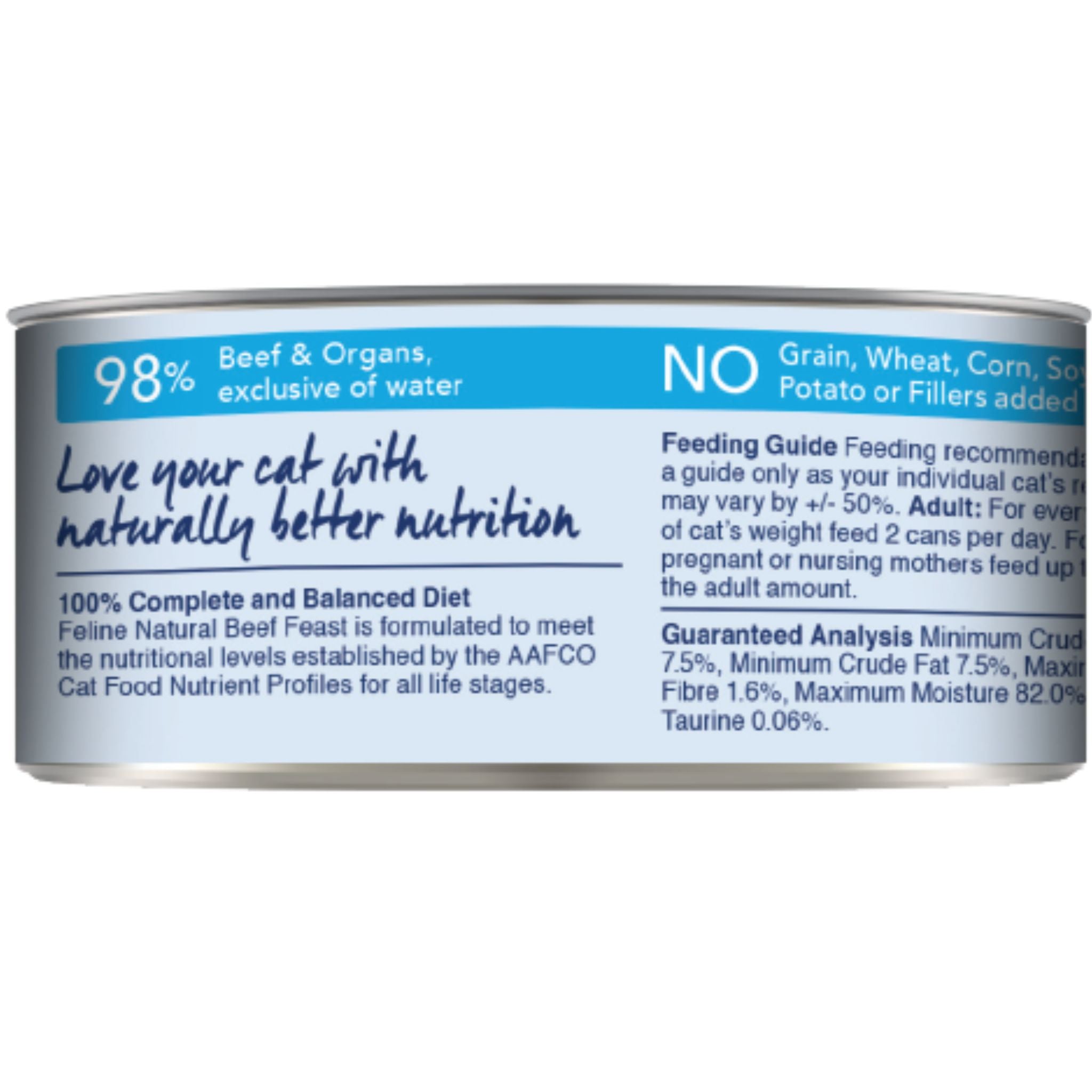 Feline Natural Canned Beef Feast