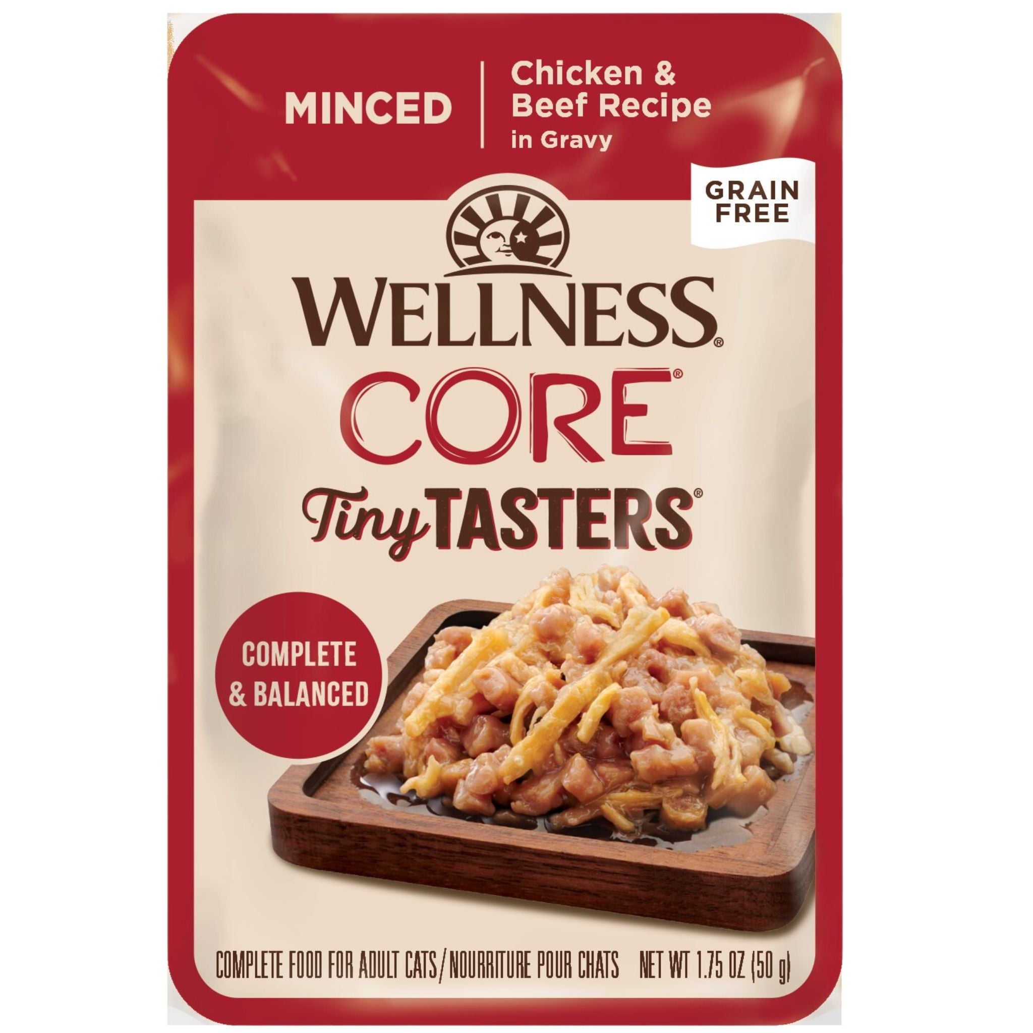 Wellness Core Wet Cat Food Tiny Tasters Minced Chicken & Beef