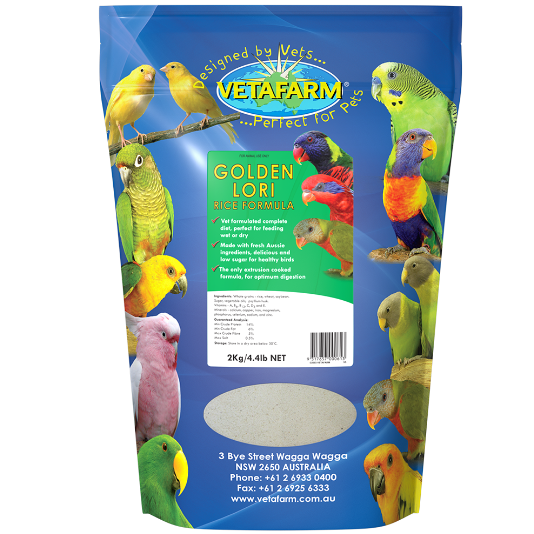 Vetafarm Golden Lori Rice Formula