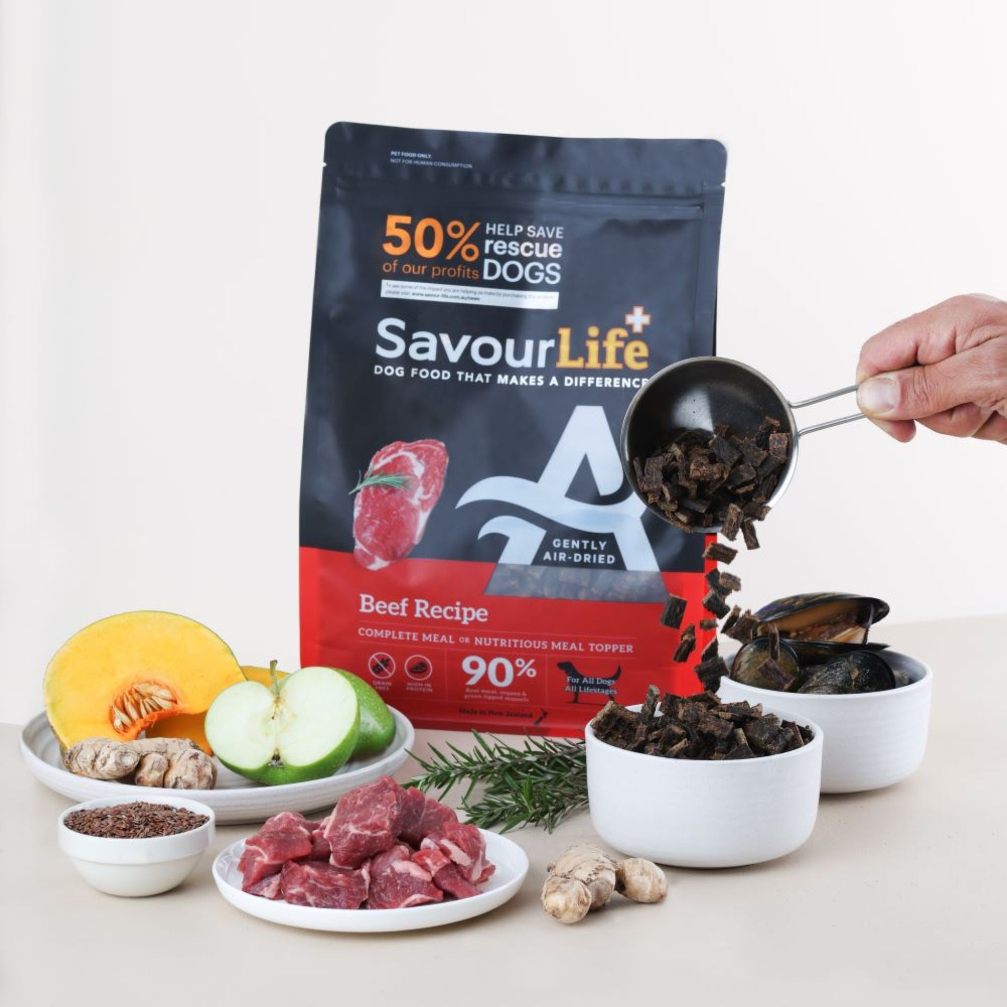 SavourLife Air Dried Adult Beef Recipe Dry Dog Food