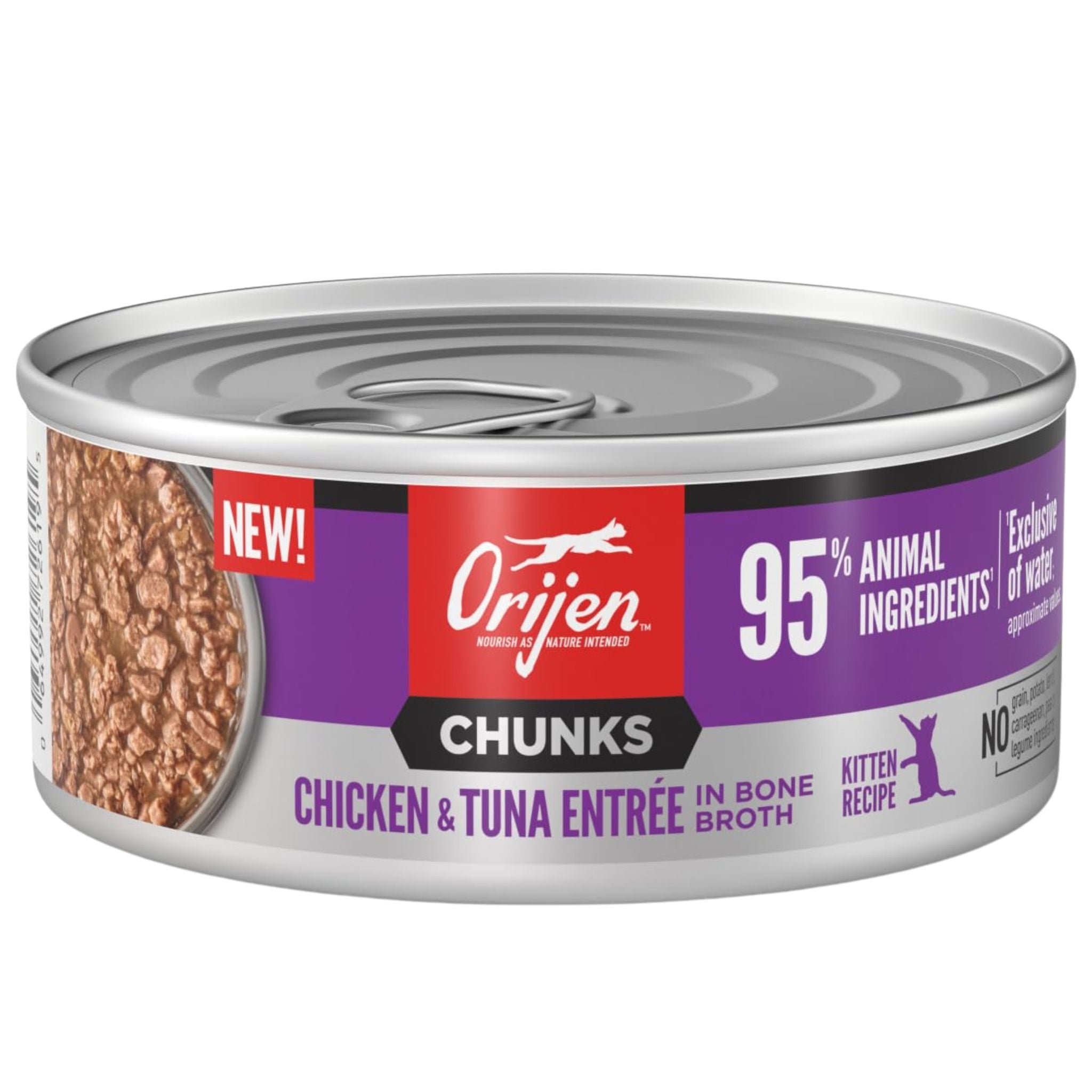 Orijen Wet Kitten Food Chunks & Shreds Chicken and Tuna Entree