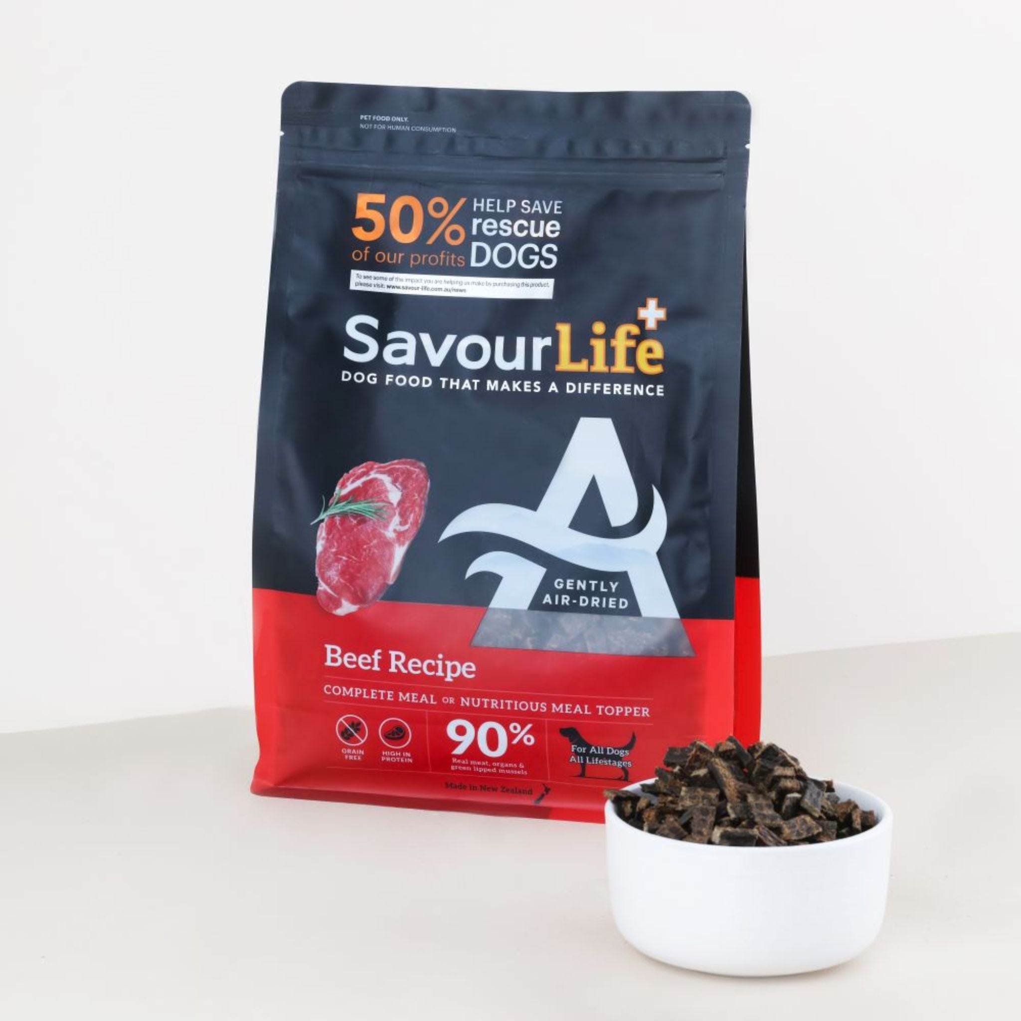 SavourLife Air Dried Adult Beef Recipe Dry Dog Food